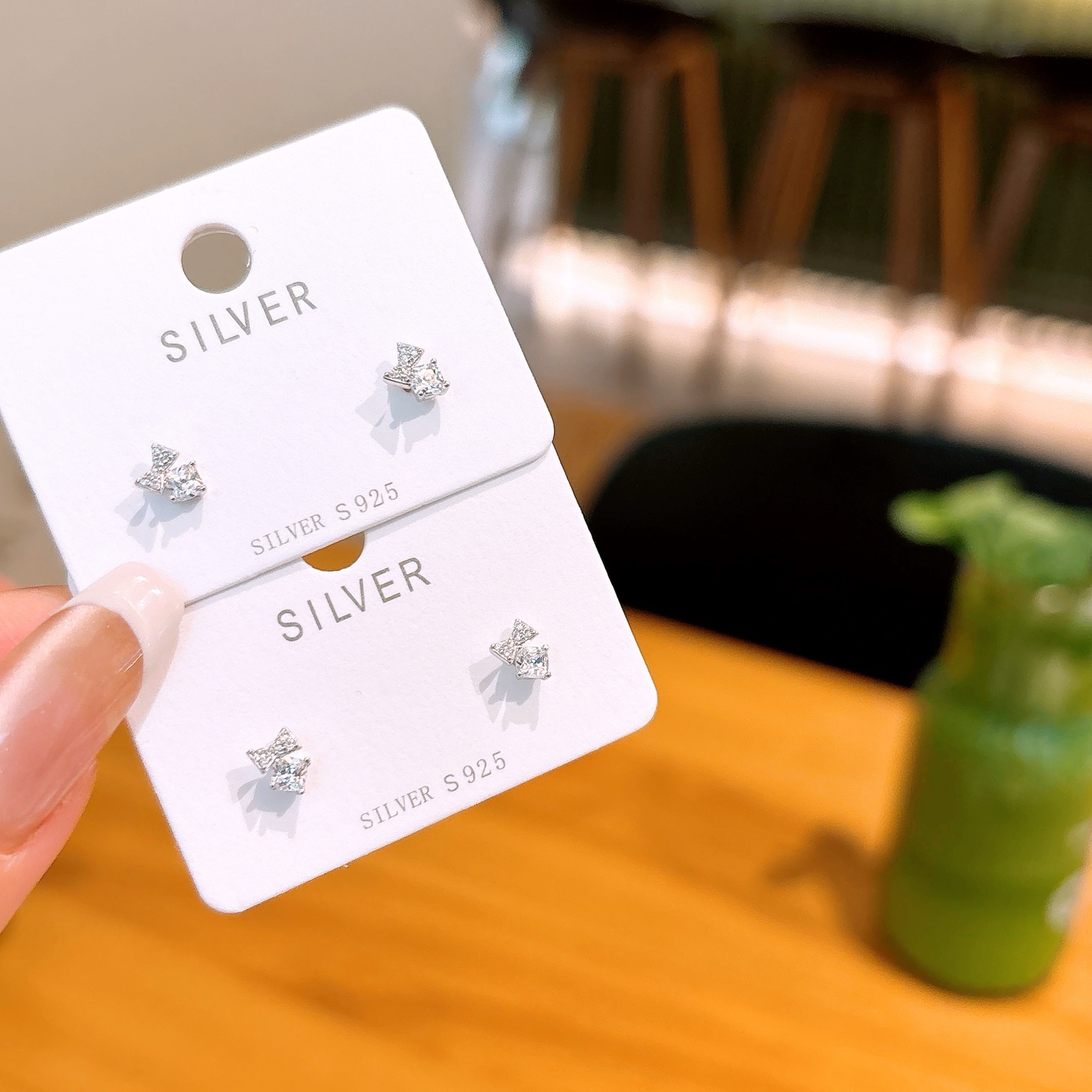 Nickel Free Silver Earrings Sweet & Cool Father's Day Gold