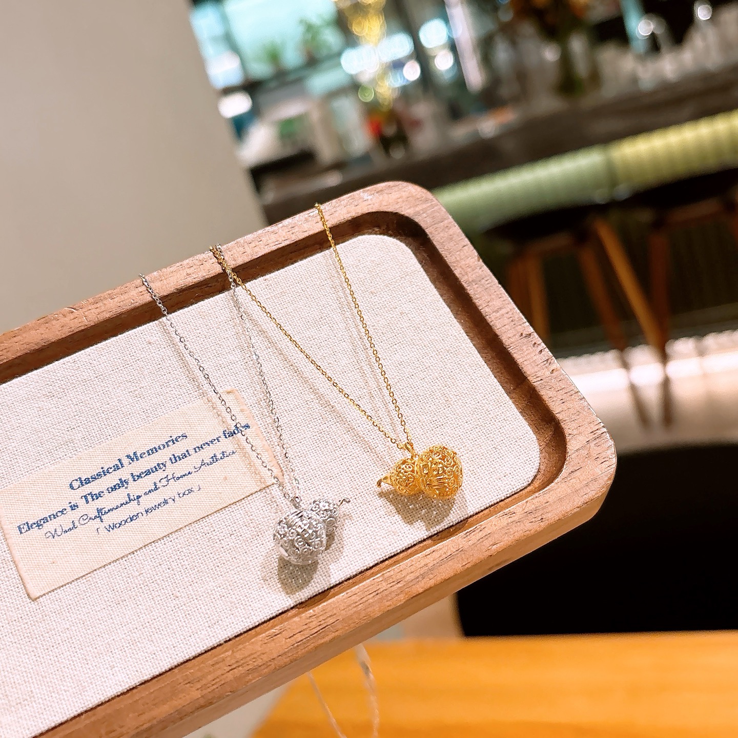 Fine Silver Necklace Sweet Office Silver