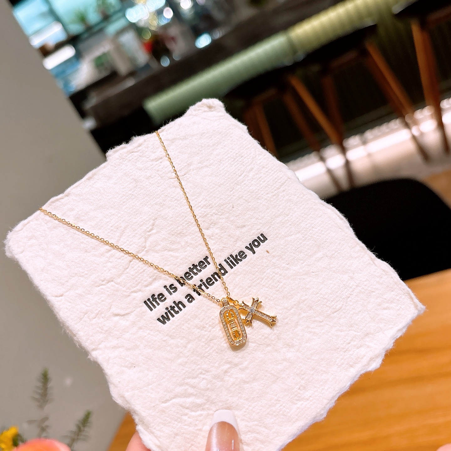 925 Silber Kette Schick Party Gold