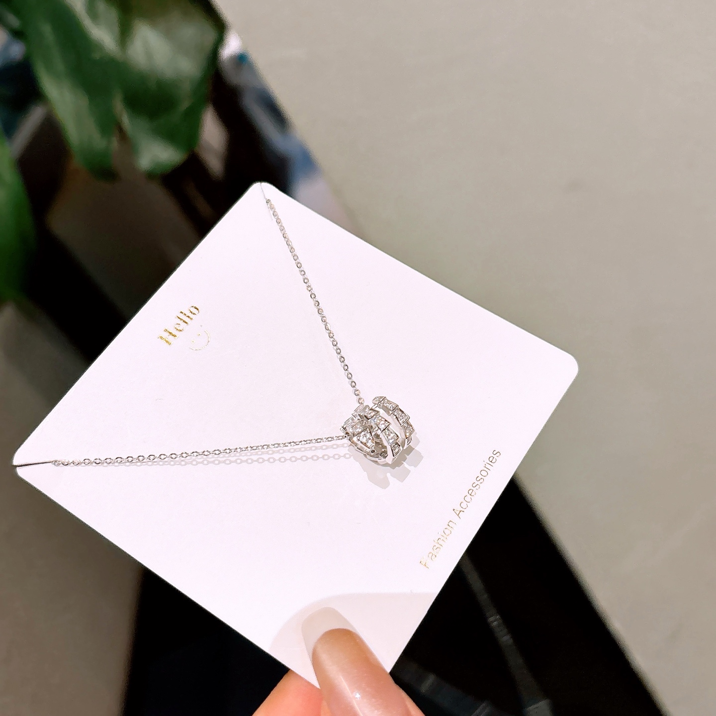 幻想的高品質シルバーネックレスシルバー 年次パーティー