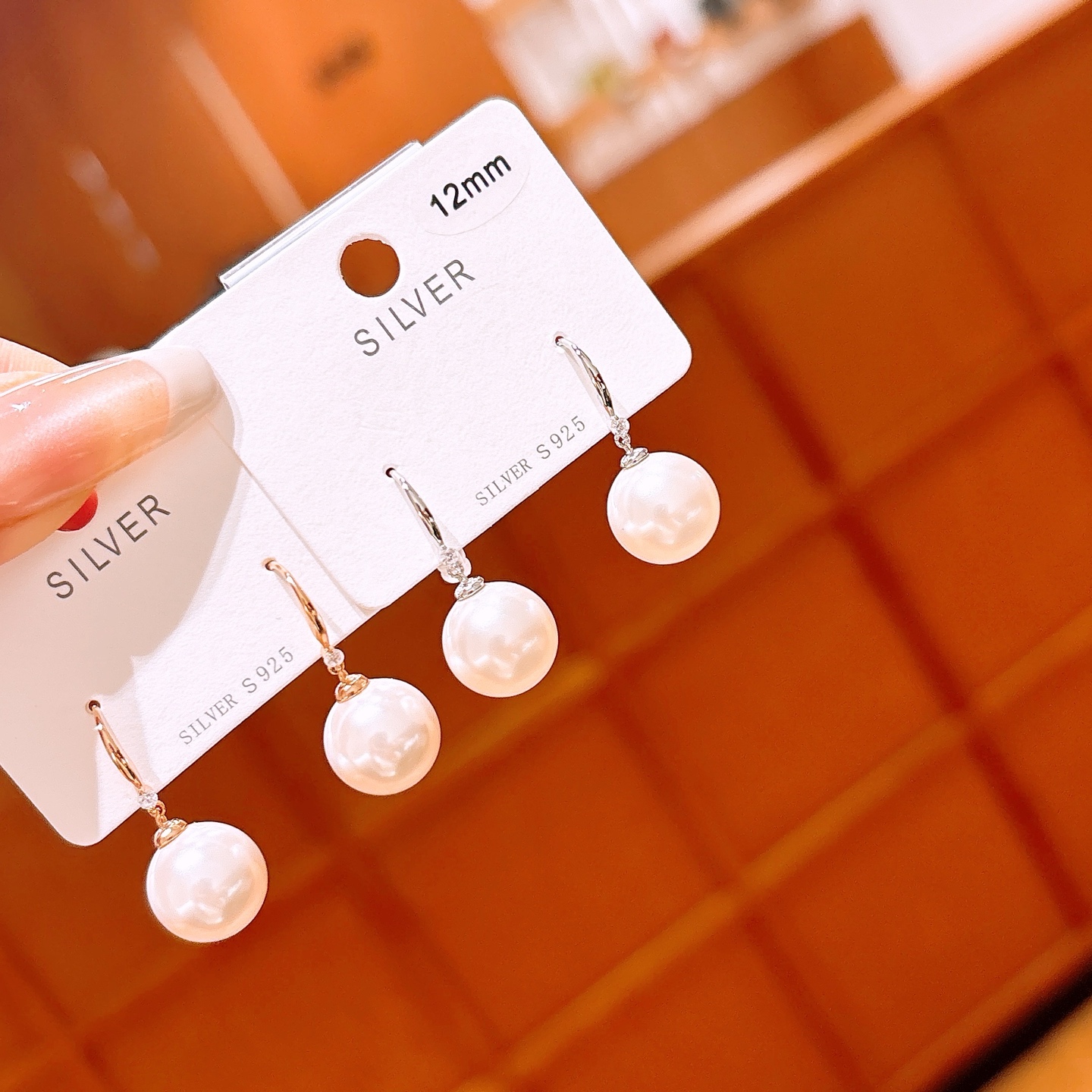 ラグジュアリーS925スターリングシルバードロップ＆スレッドイヤリングシルバー 晩餐会