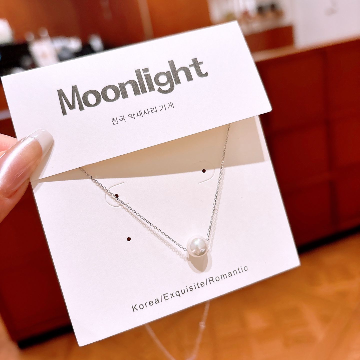 Fine Silver Necklace Delicate Wedding Favor Silver