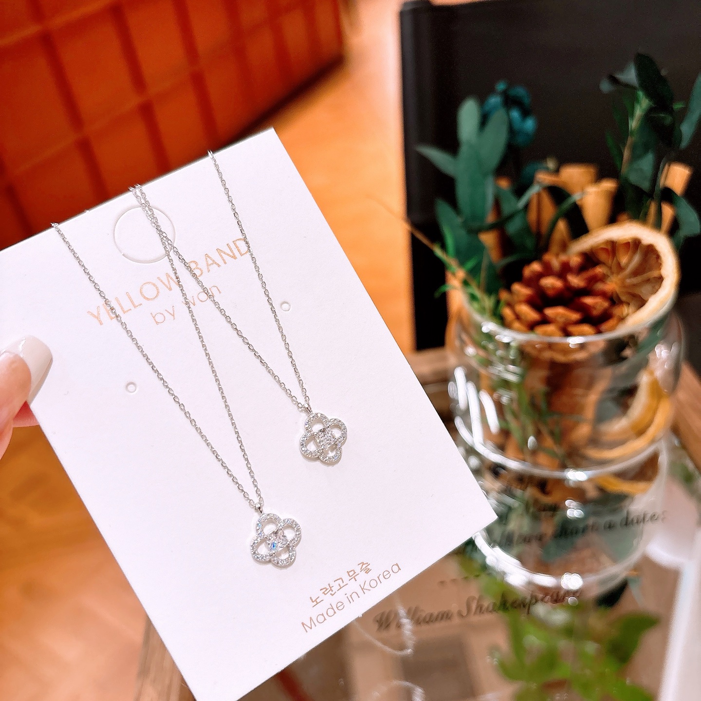 S925 Sterling Silver Necklace Premium Mother's Birthday Gold