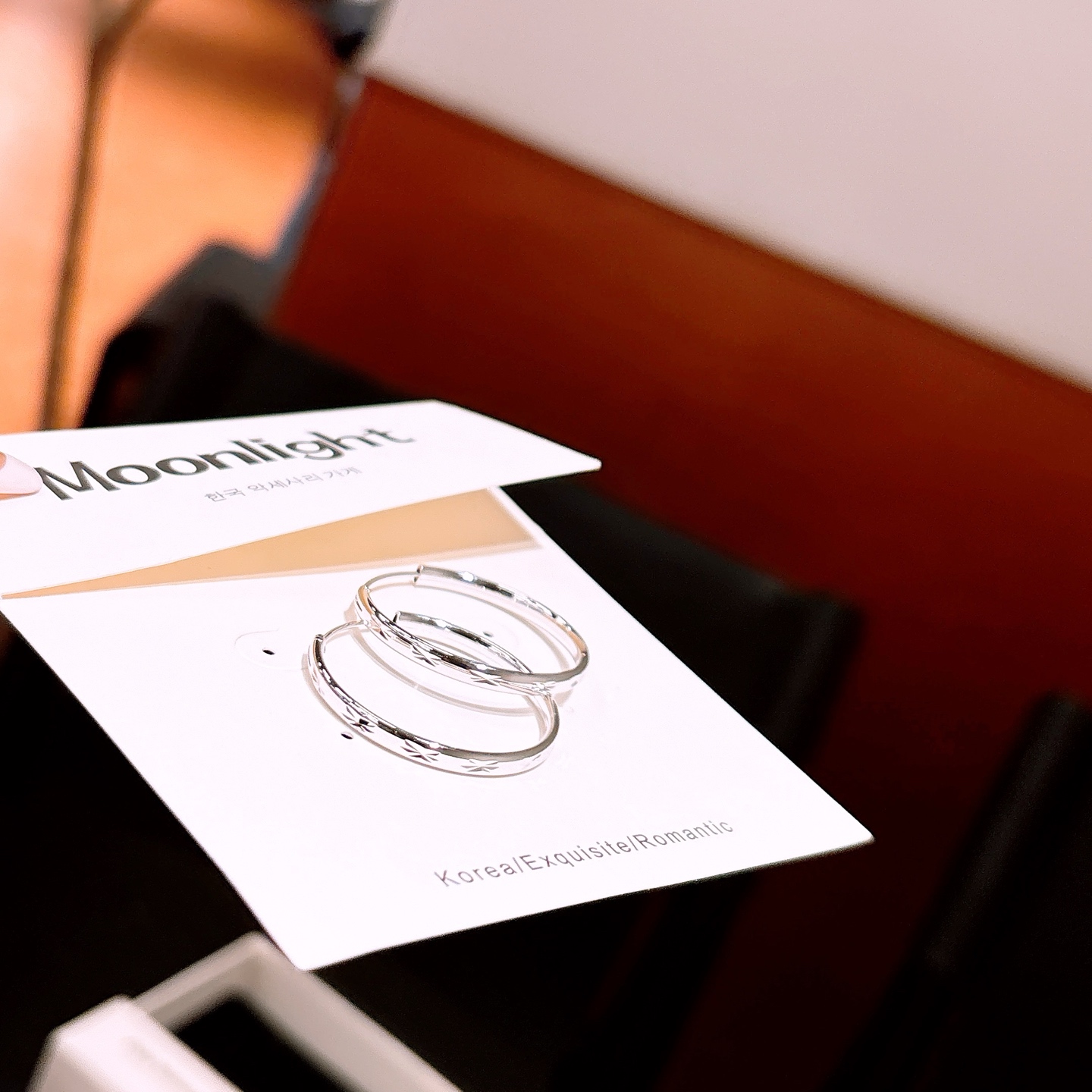 Fine Silver Hoop Earrings Dainty Self-love Silver