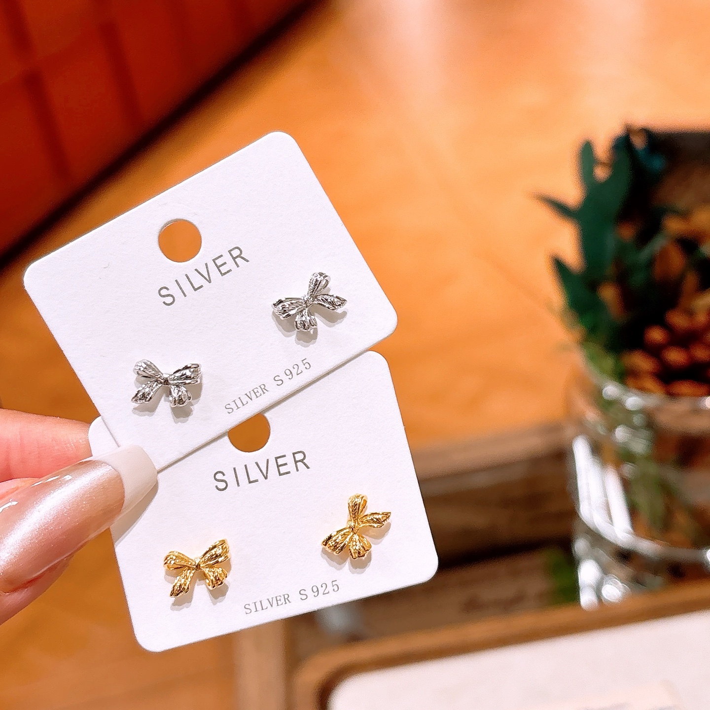 Low Allergy Silver Earrings Sweet Bestie Gift Gold