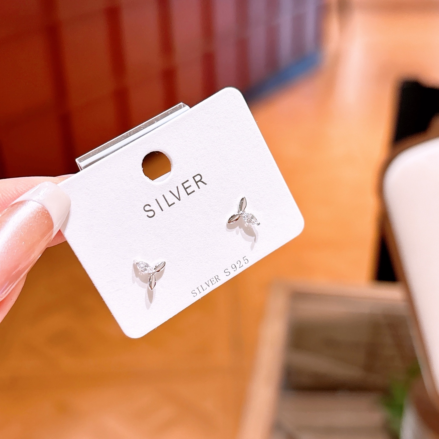 S925 Sterling Silver Earrings Premium Confession Silver