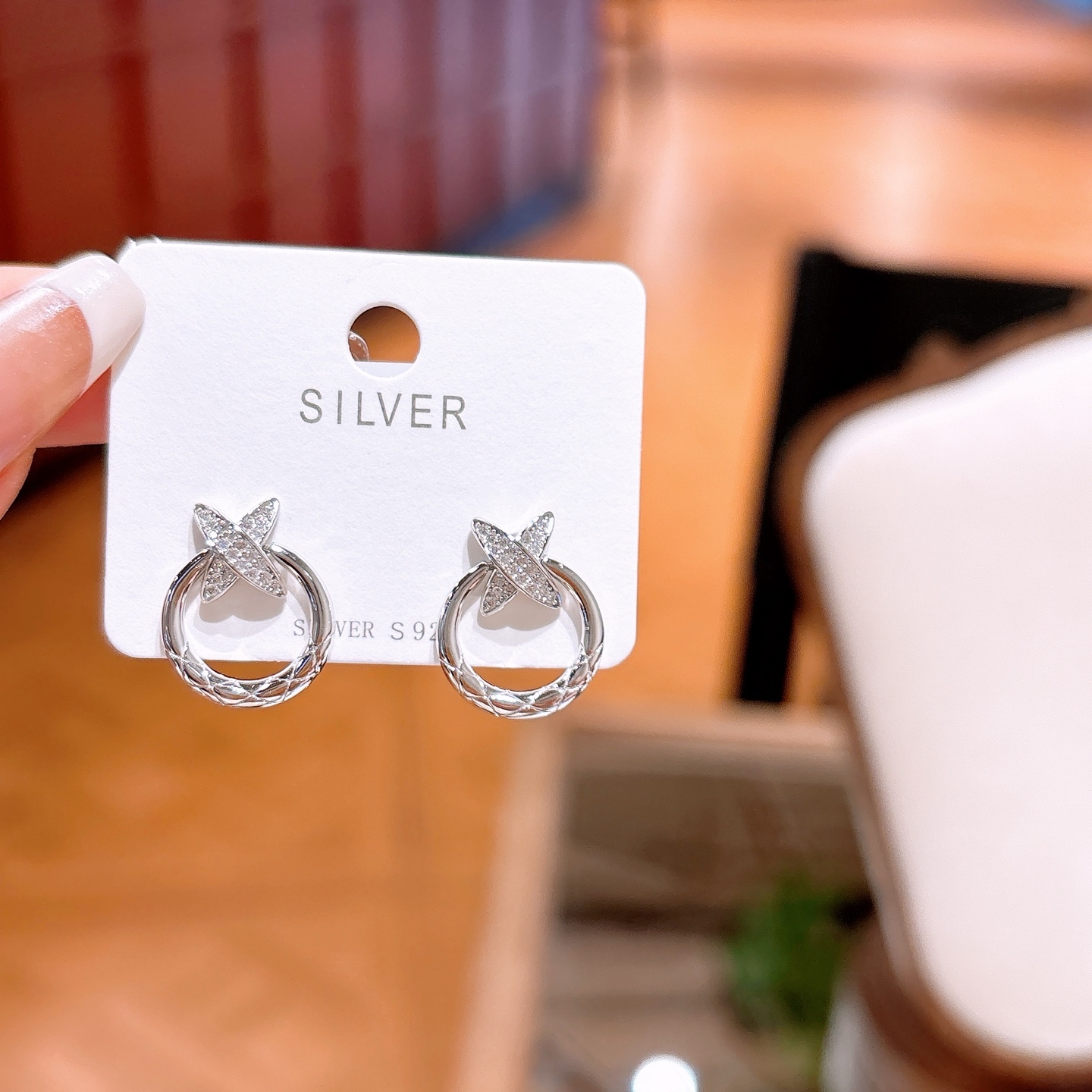 Fine Silver Earrings Soft Confession Gold