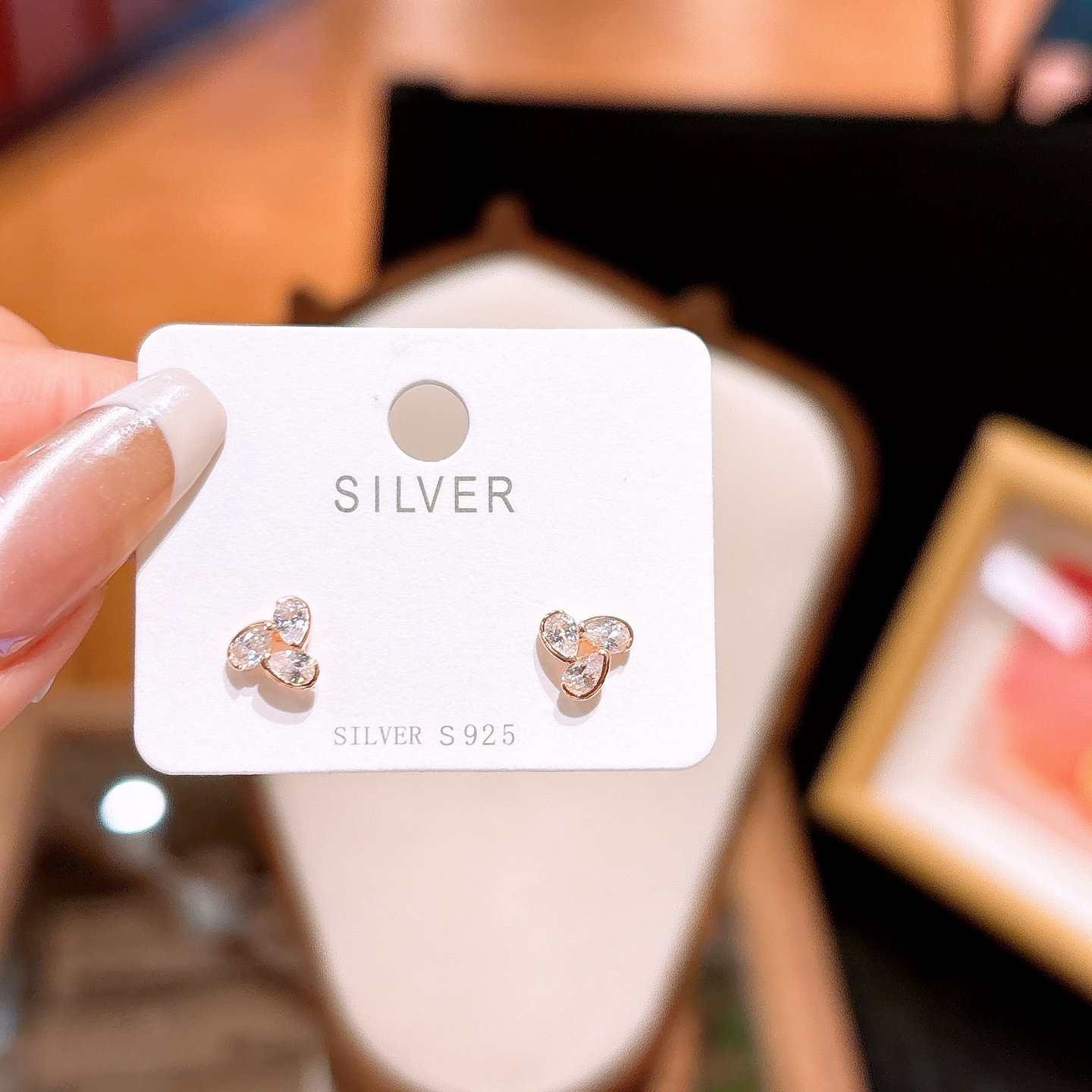 Nickel Free Silver Earrings Forest Gift for Her Gold