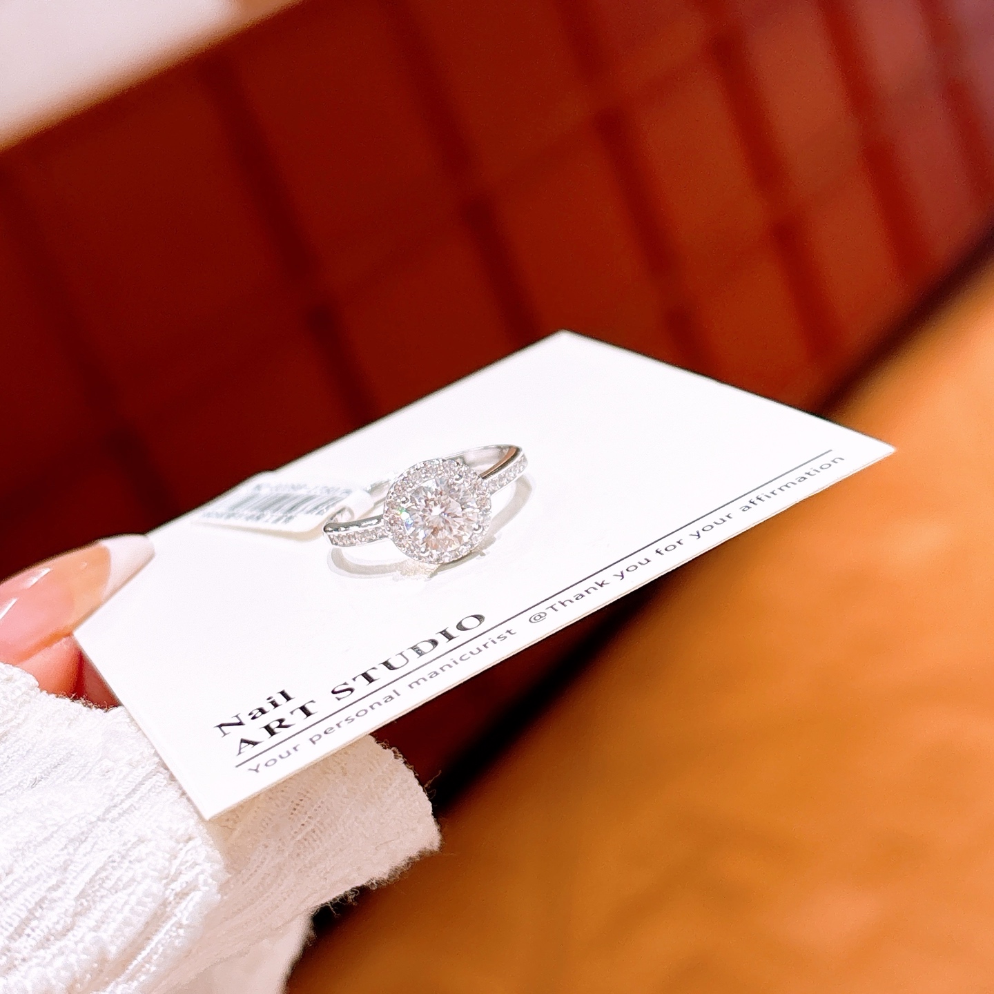 S925 Sterling Silver Moissanite Ring Intellectual Valentine's Day Gold