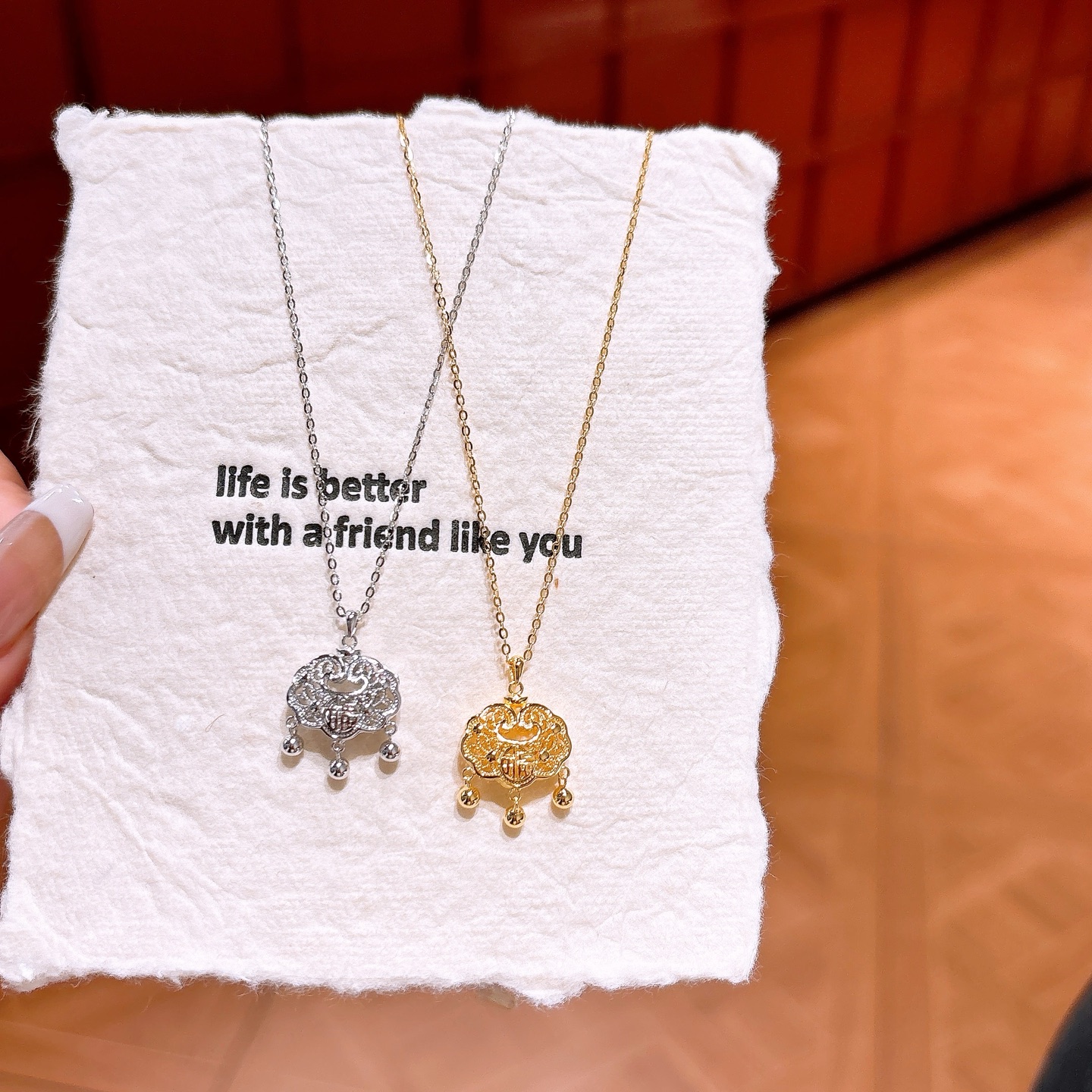 Fine Silver Necklace Sweet & Cool Travel Silver