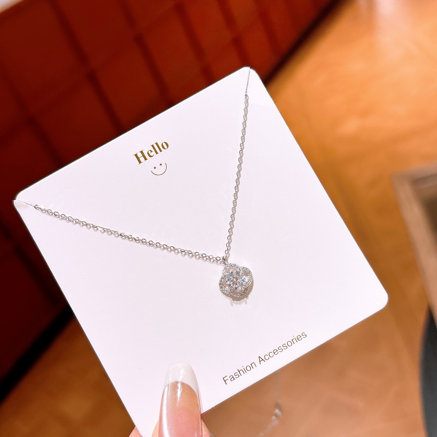 S925 Sterlingsilber Kette Ätherisch Jahresfeier Silber