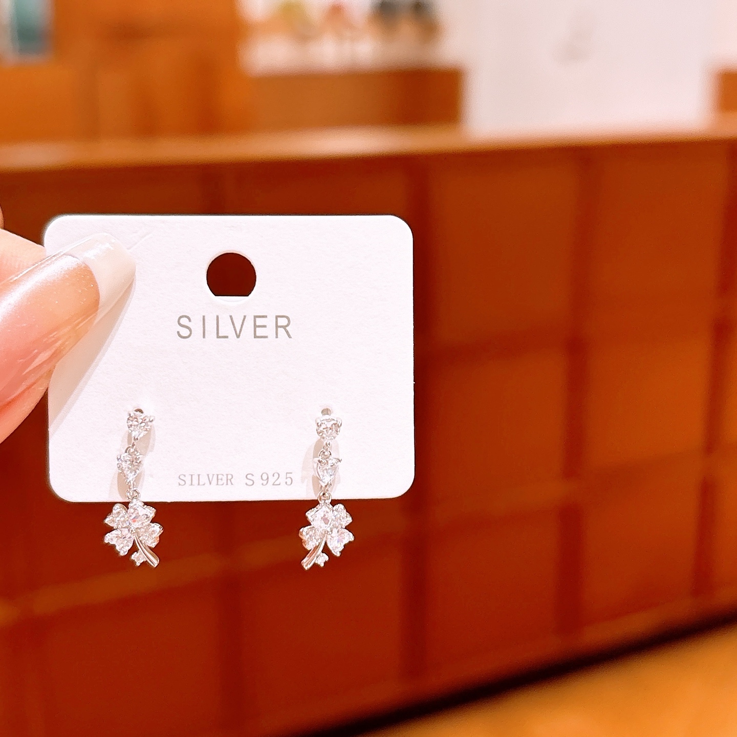 森ガール純銀イヤリングゴールド 自分へのご褒美