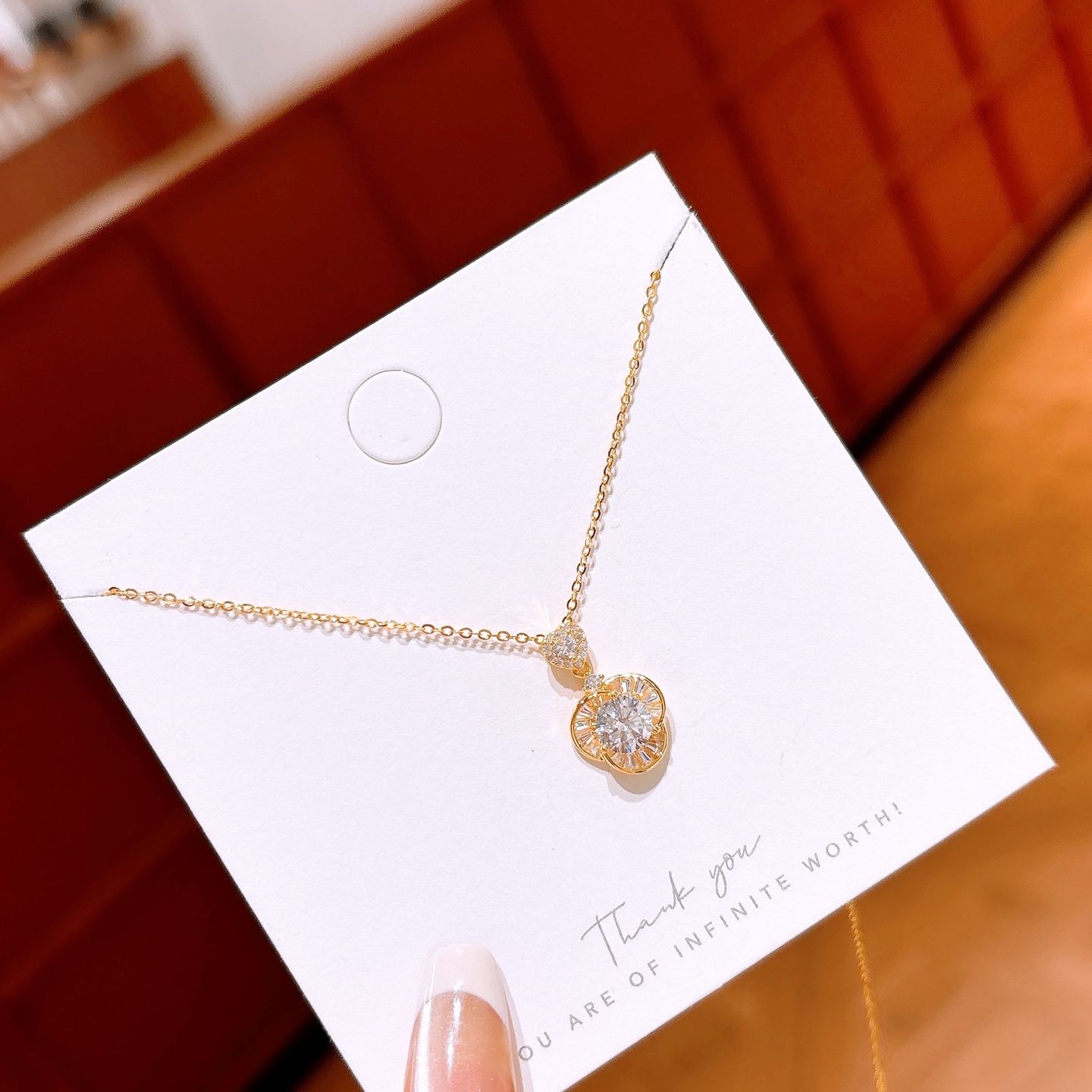 S925 Sterling Silver Necklace Forest Wedding Registration Silver