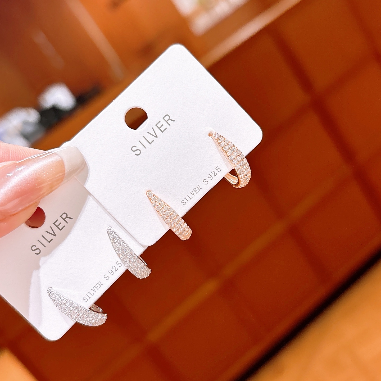 Low Allergy Silver Earrings Minimalist Mother's Birthday Silver