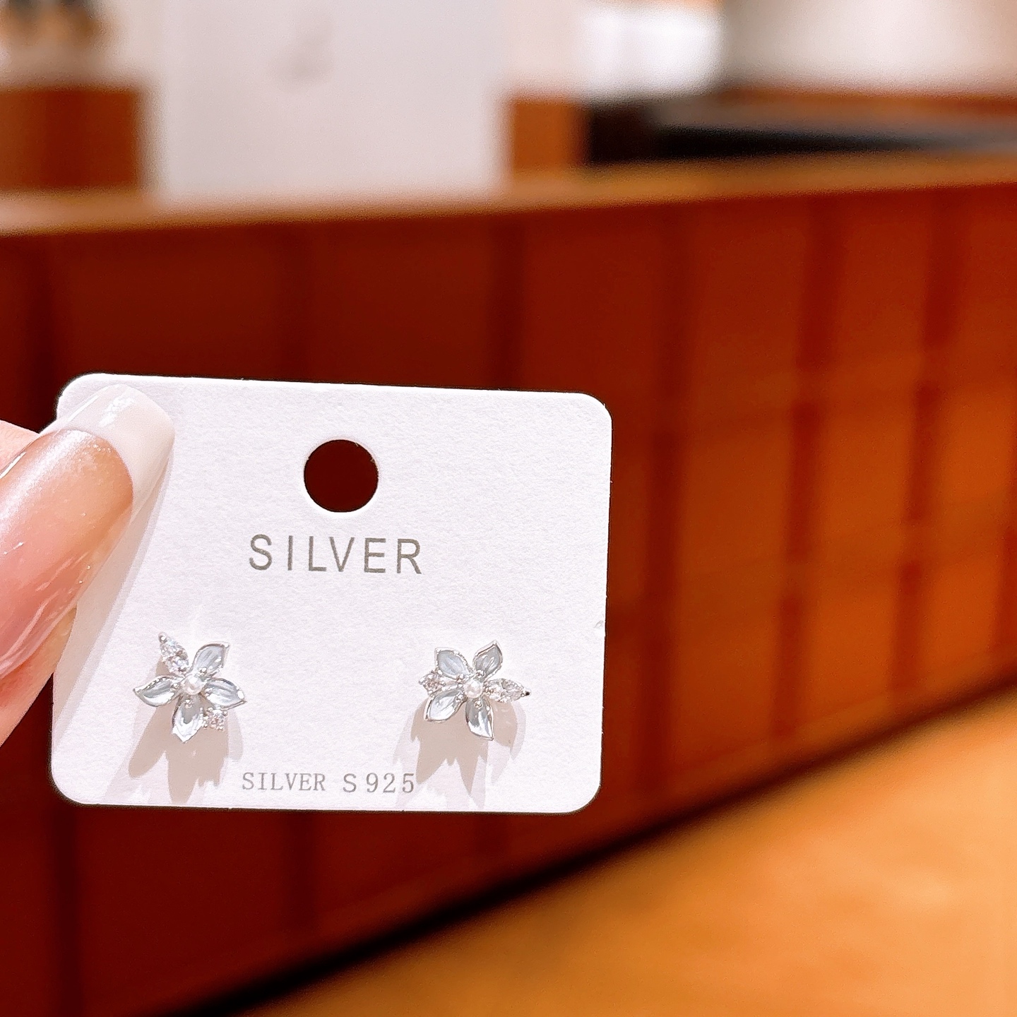 High Polish Silver Earrings Vintage Wedding Gold