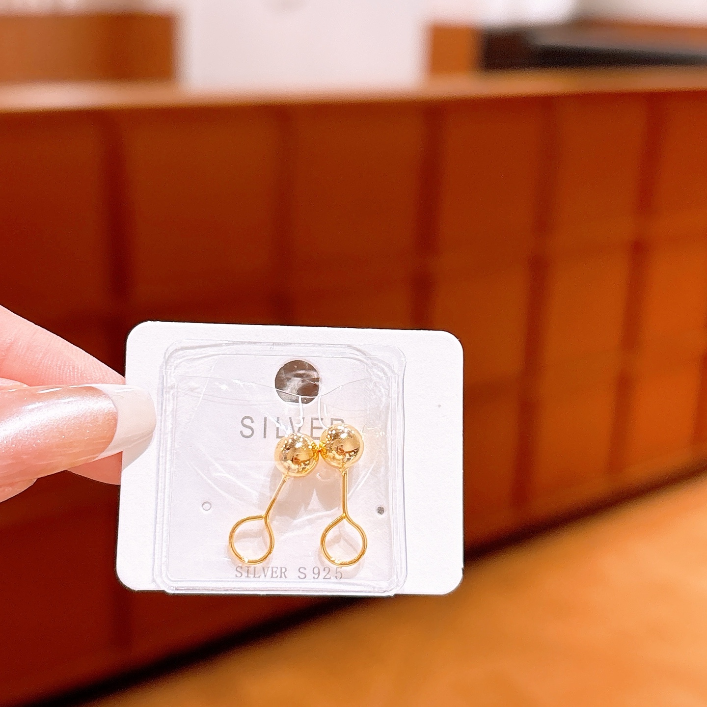 S925 Sterling Silver Earrings Fresh Party Silver