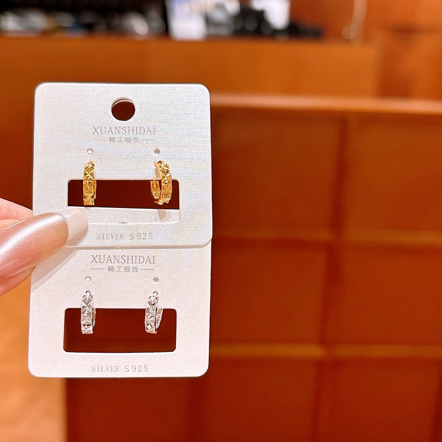 Low Allergy Silver Ear Cuffs Elegant Bestie Gift Gold