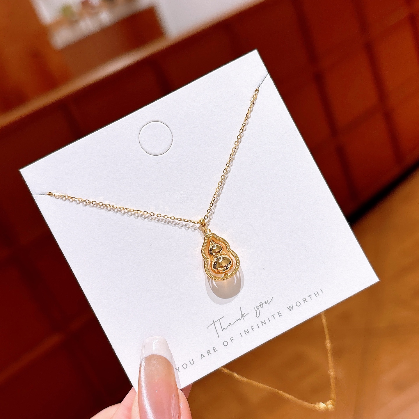 Feinsilber Kette Niedlich Neujahr Silber