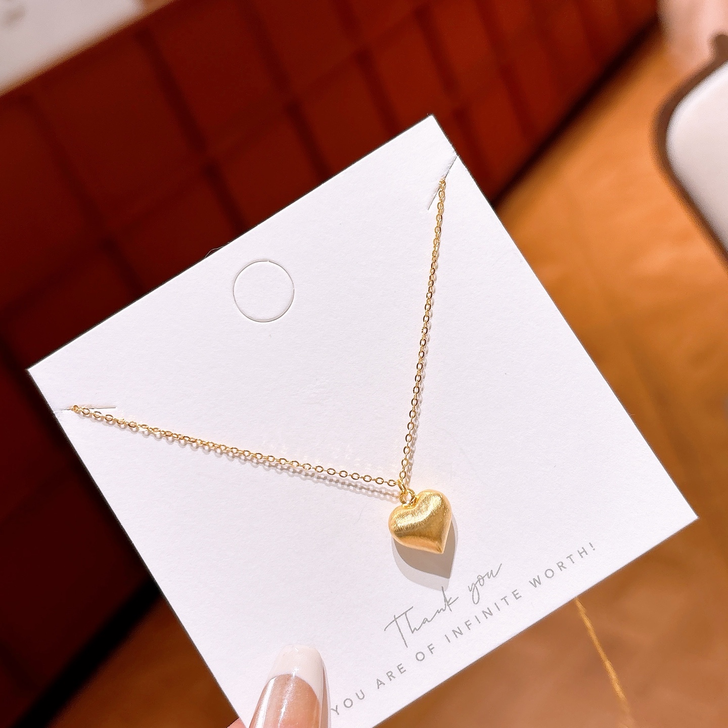 925 Silver Necklace Pure Valentine's Day Gold