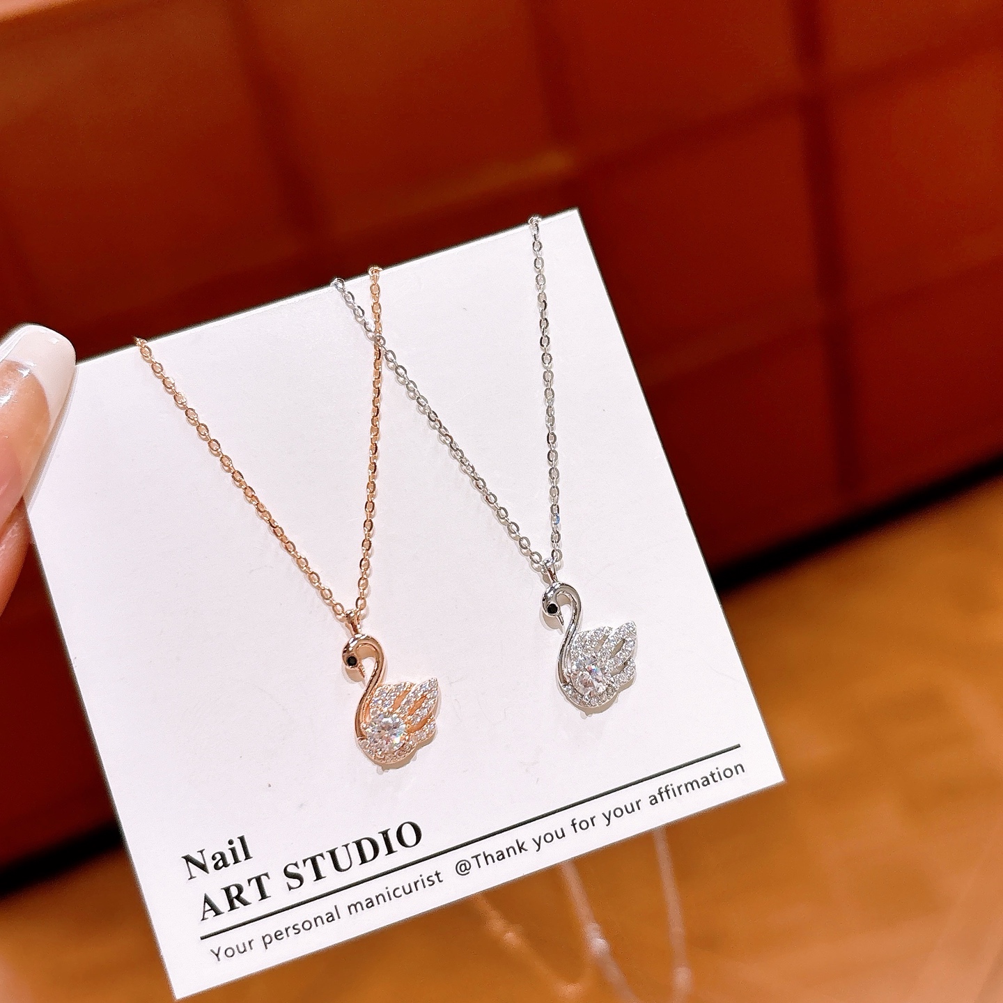 Solid Silver Necklace Sweet & Cool Self-love Gold