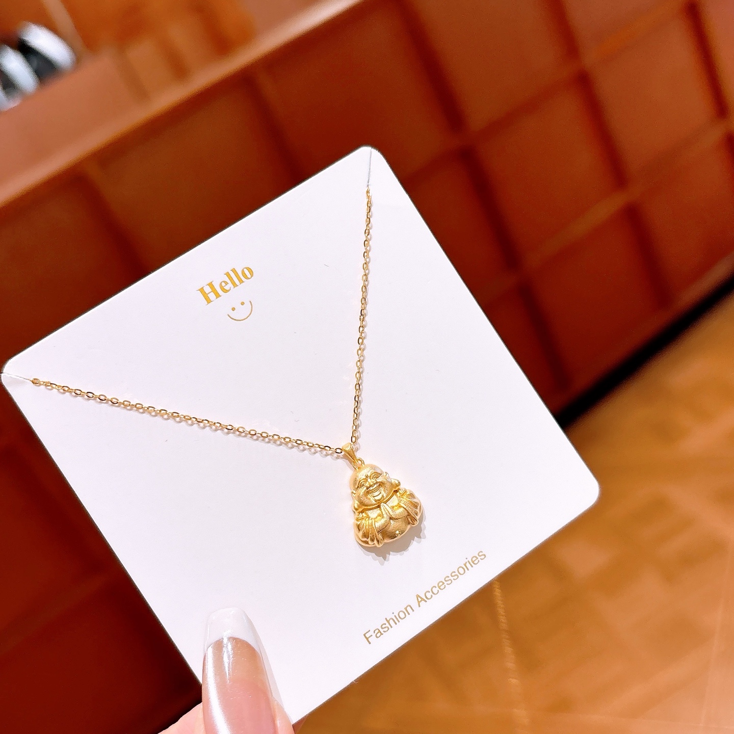 S925 Sterling Silver Necklace Sweet Engagement Gold