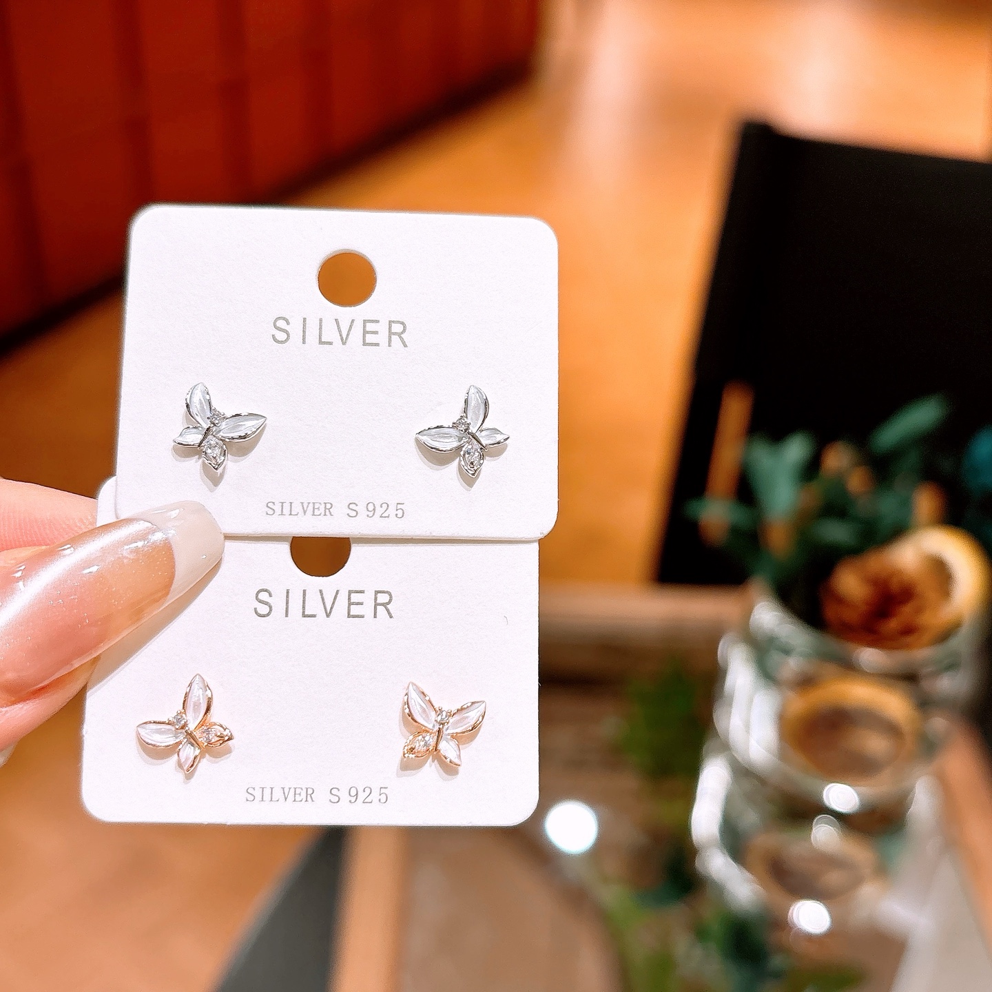 Fine Silver Earrings Vintage Wedding Gold