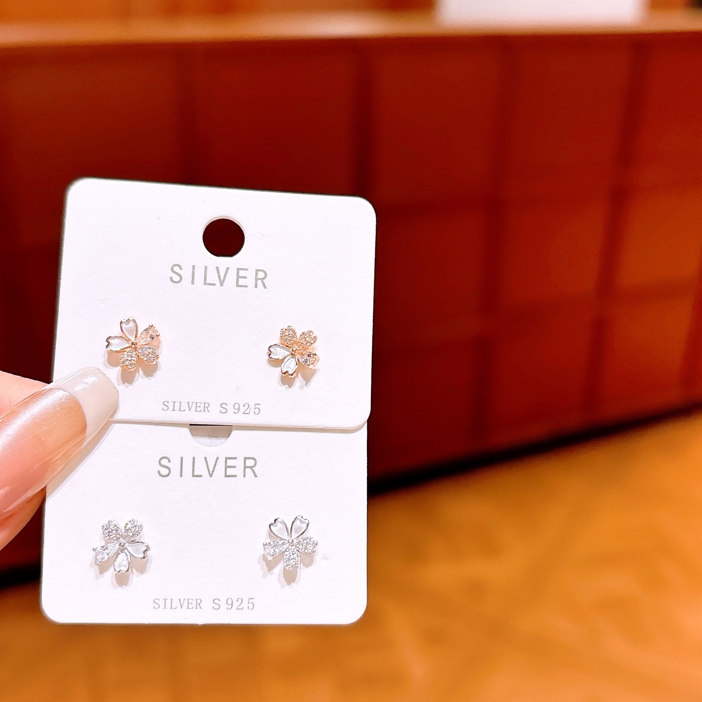 Allergiearmes Silber Ohrringe Filigran Geständnis Silber