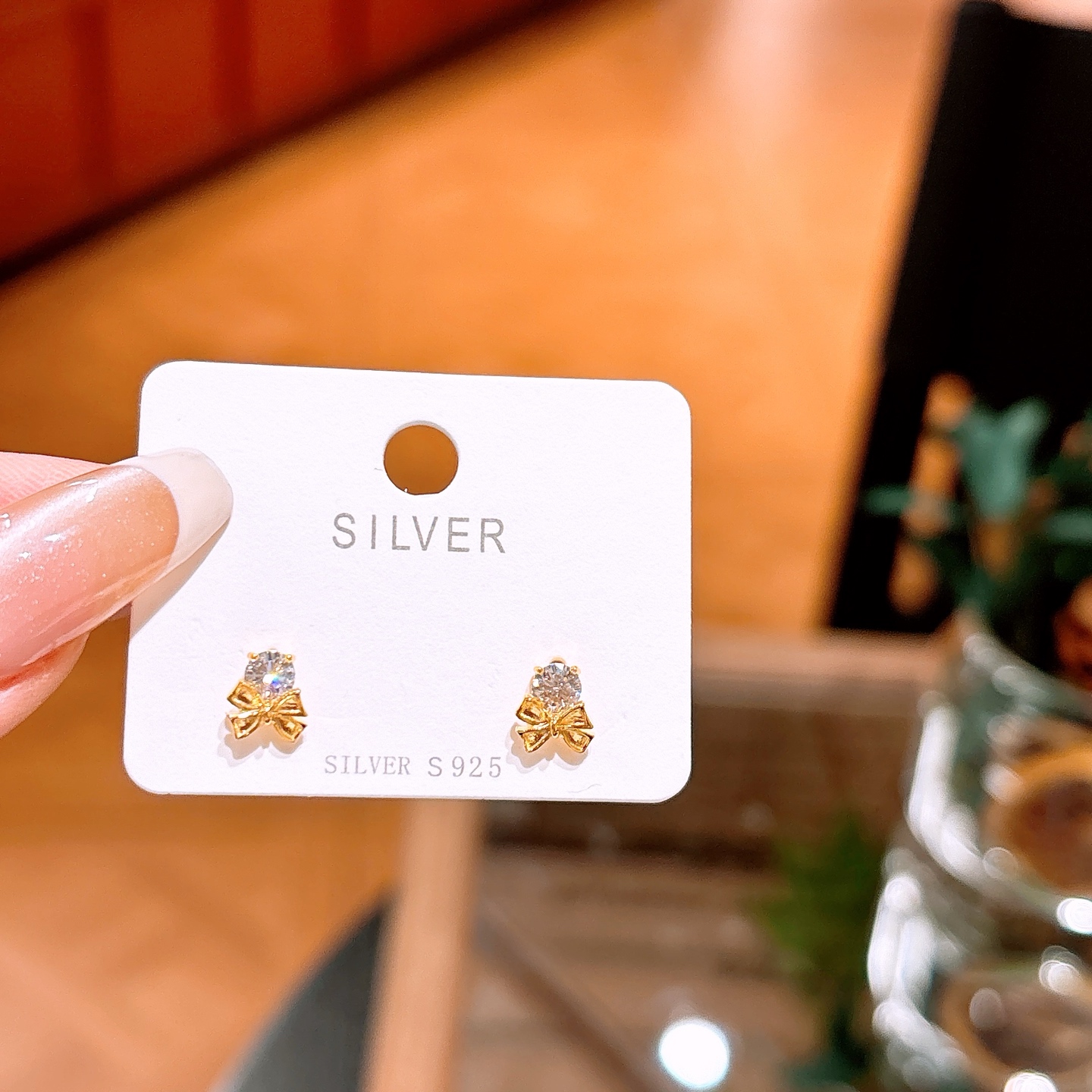 Nickel Free Silver Earrings Korean Style Gift for Her Gold