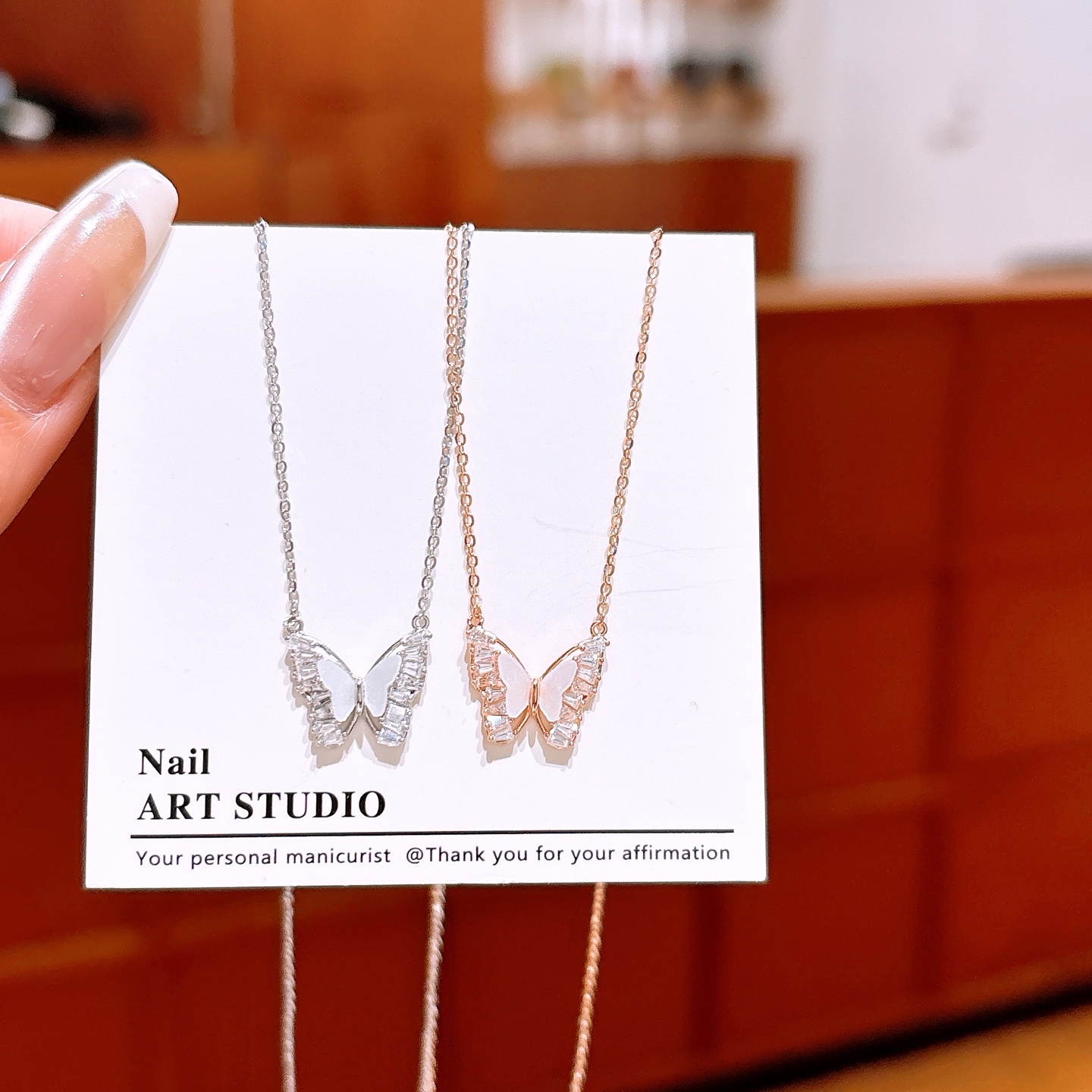 Hypoallergenic Silver Necklace Light Luxury Travel Gold