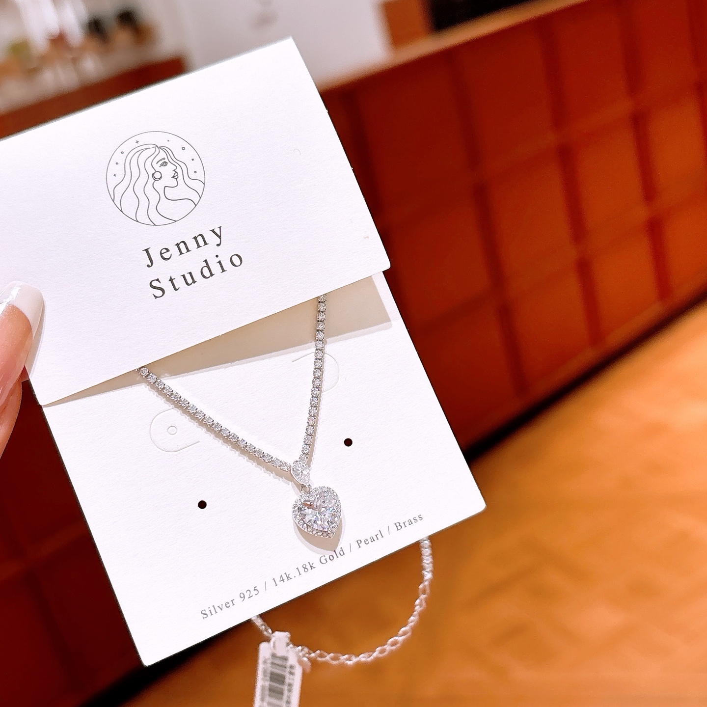 925 Silver Necklace Ins Style Teacher's Day Gold