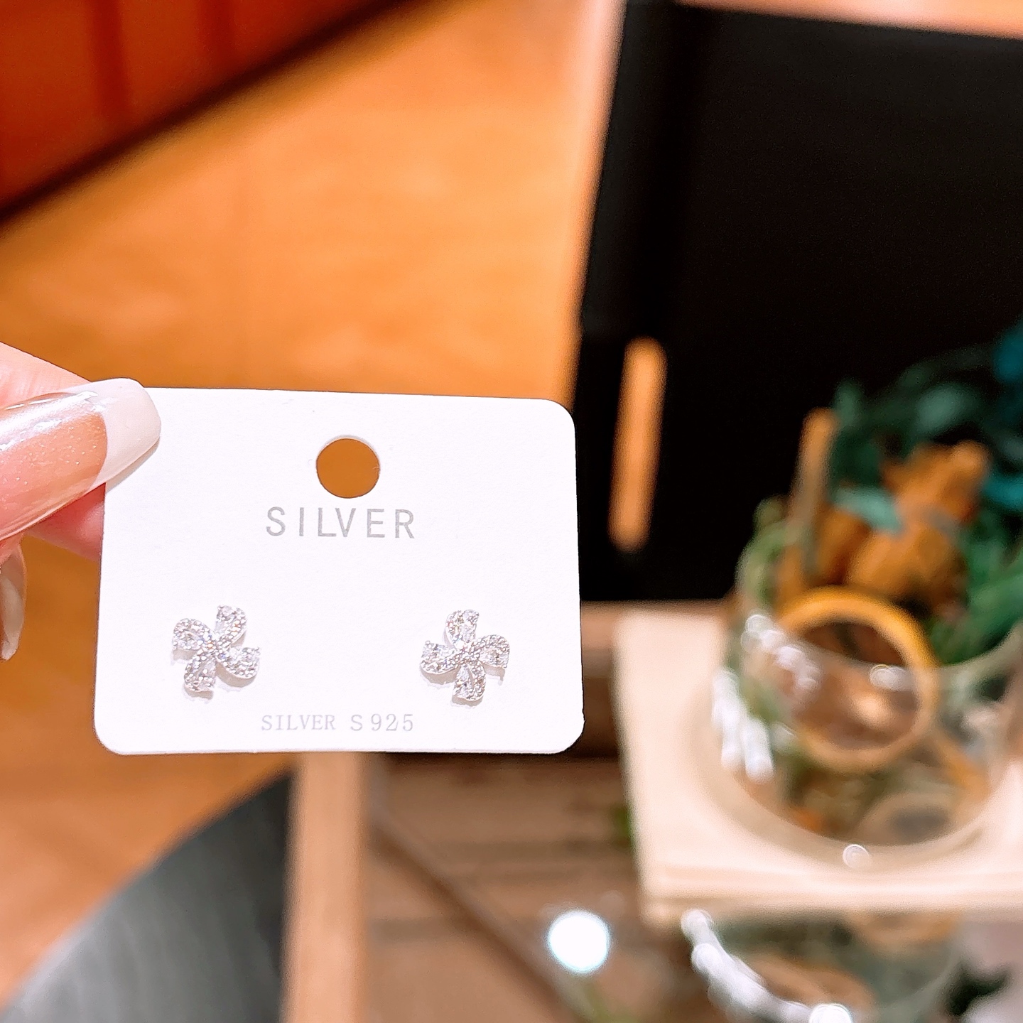 S925 Sterling Silver Earrings Premium Bestie Gift Gold