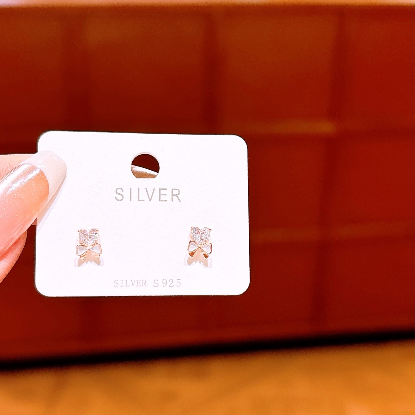 Nickel Free Silver Earrings Ins Style Bestie Gift Gold