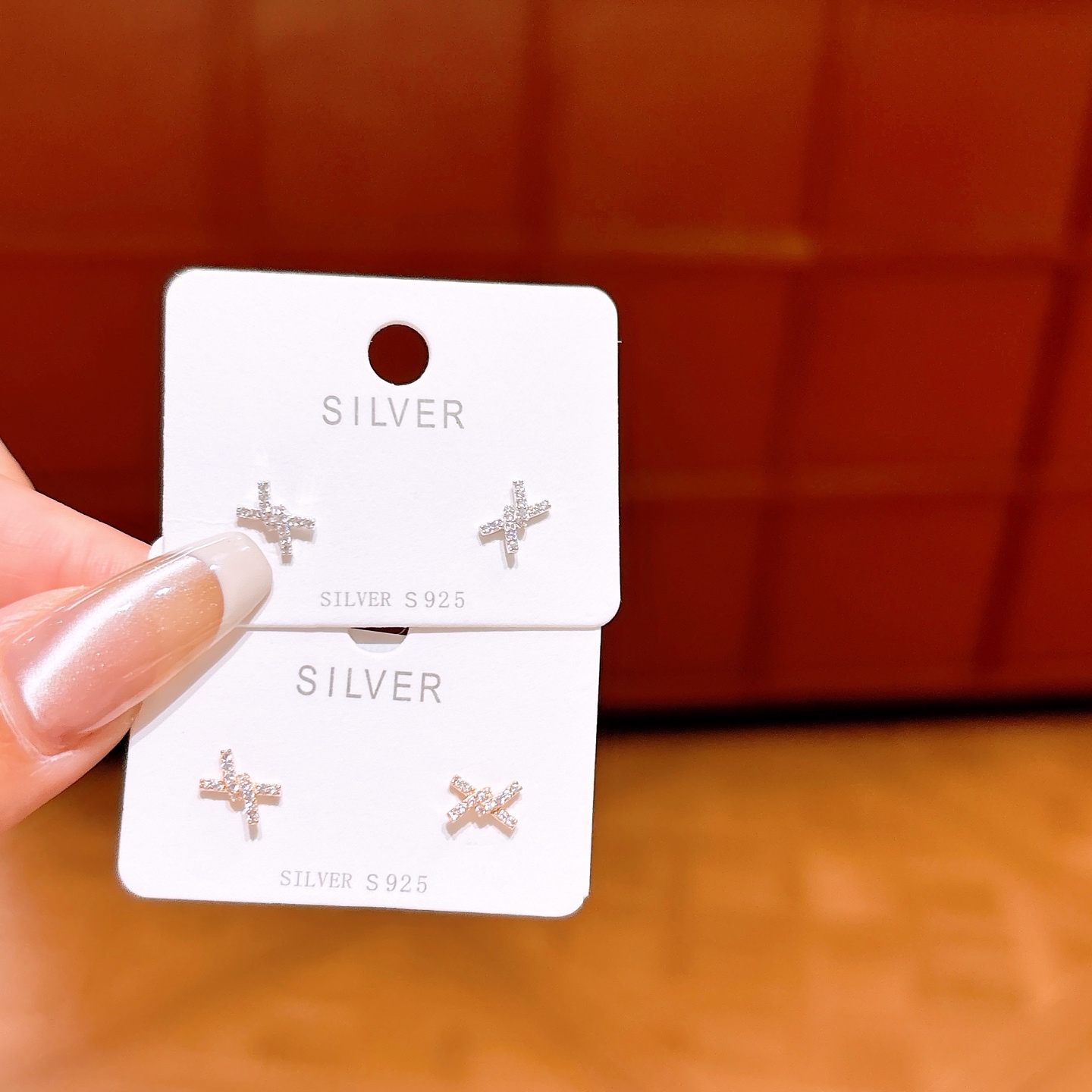 S925 Sterling Silver Earrings Fashion Party Silver