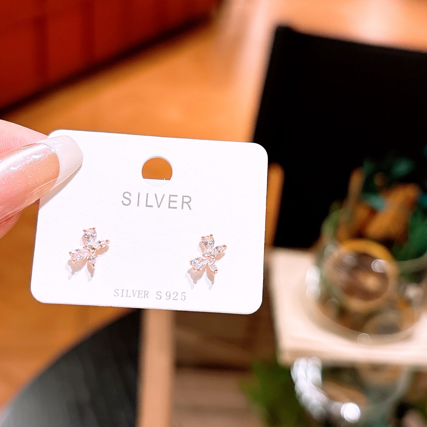 Fine Silver Earrings Girly Bestie Gift Gold