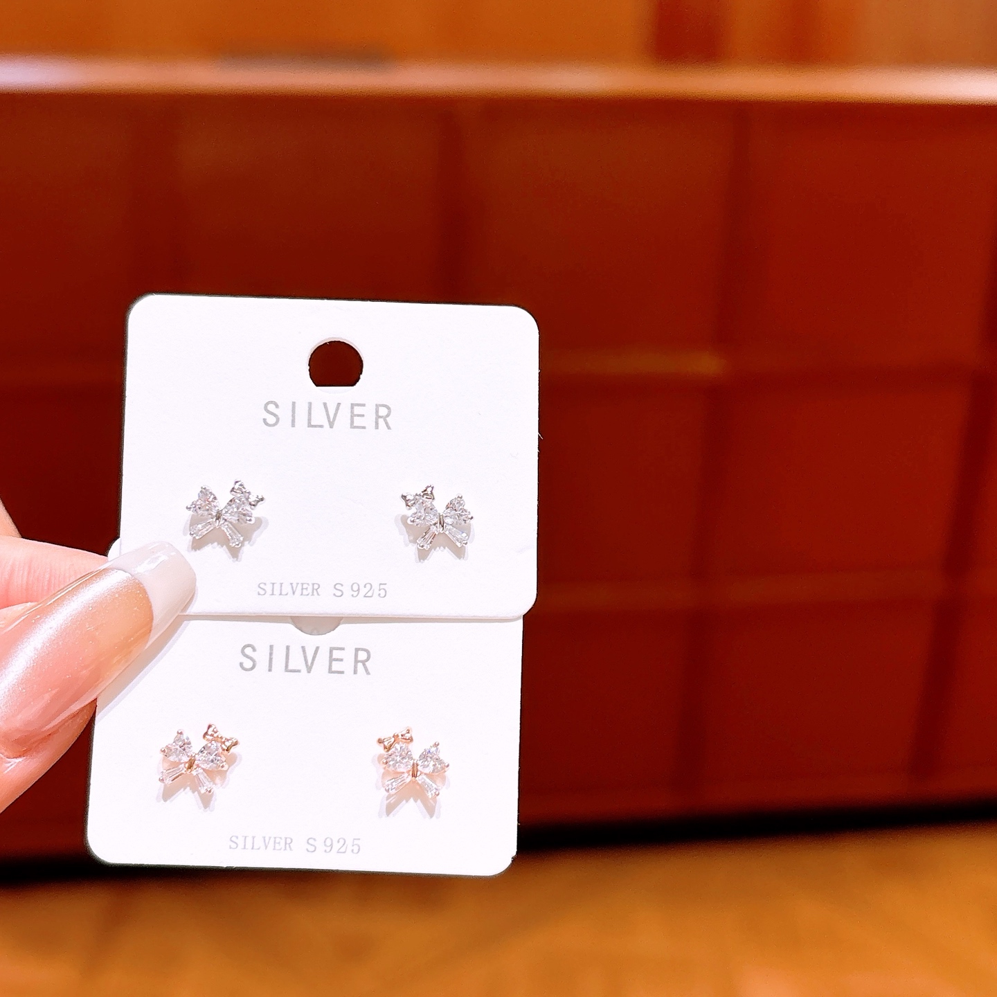 Low Allergy Silver Earrings French Christmas Gold