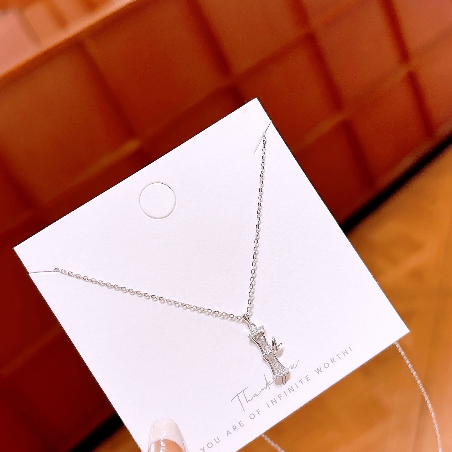 Nickel Free Silver Necklace Minimalist Christmas Gold