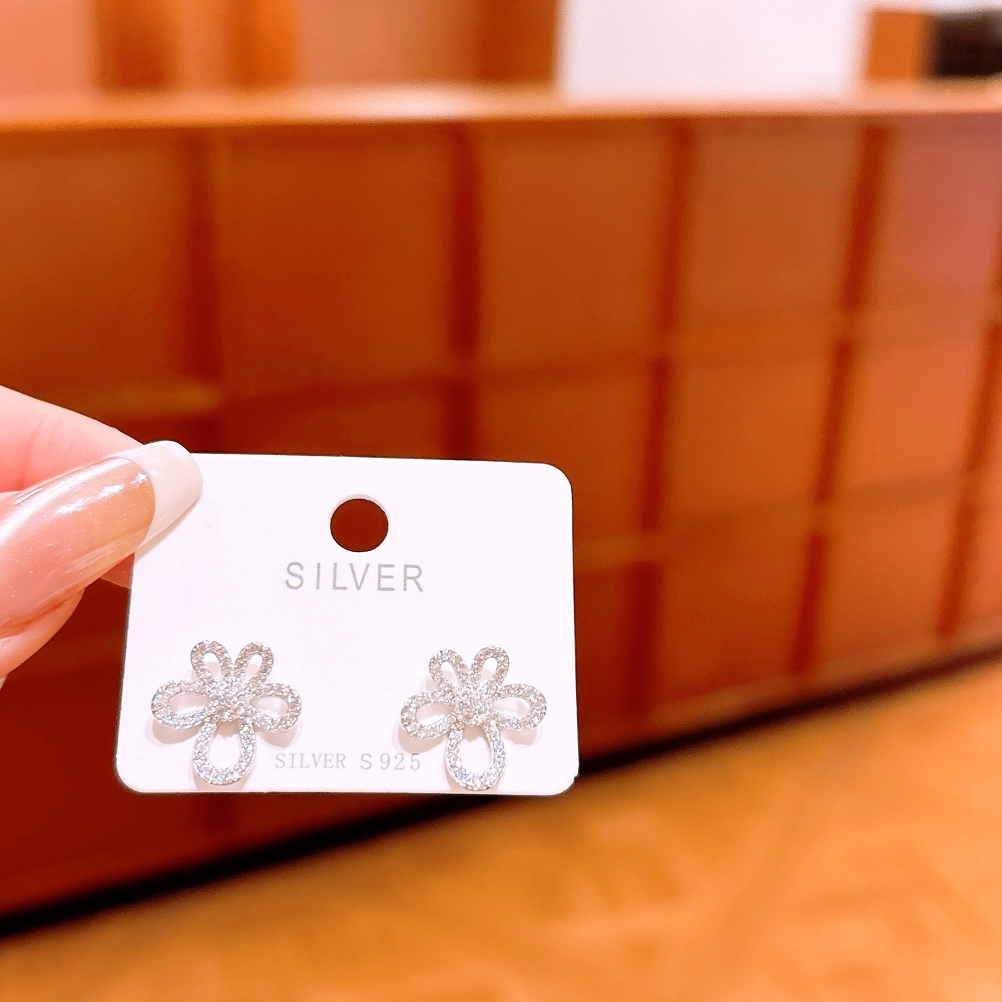 High Polish Silver Earrings Gentle Wedding Registration Gold