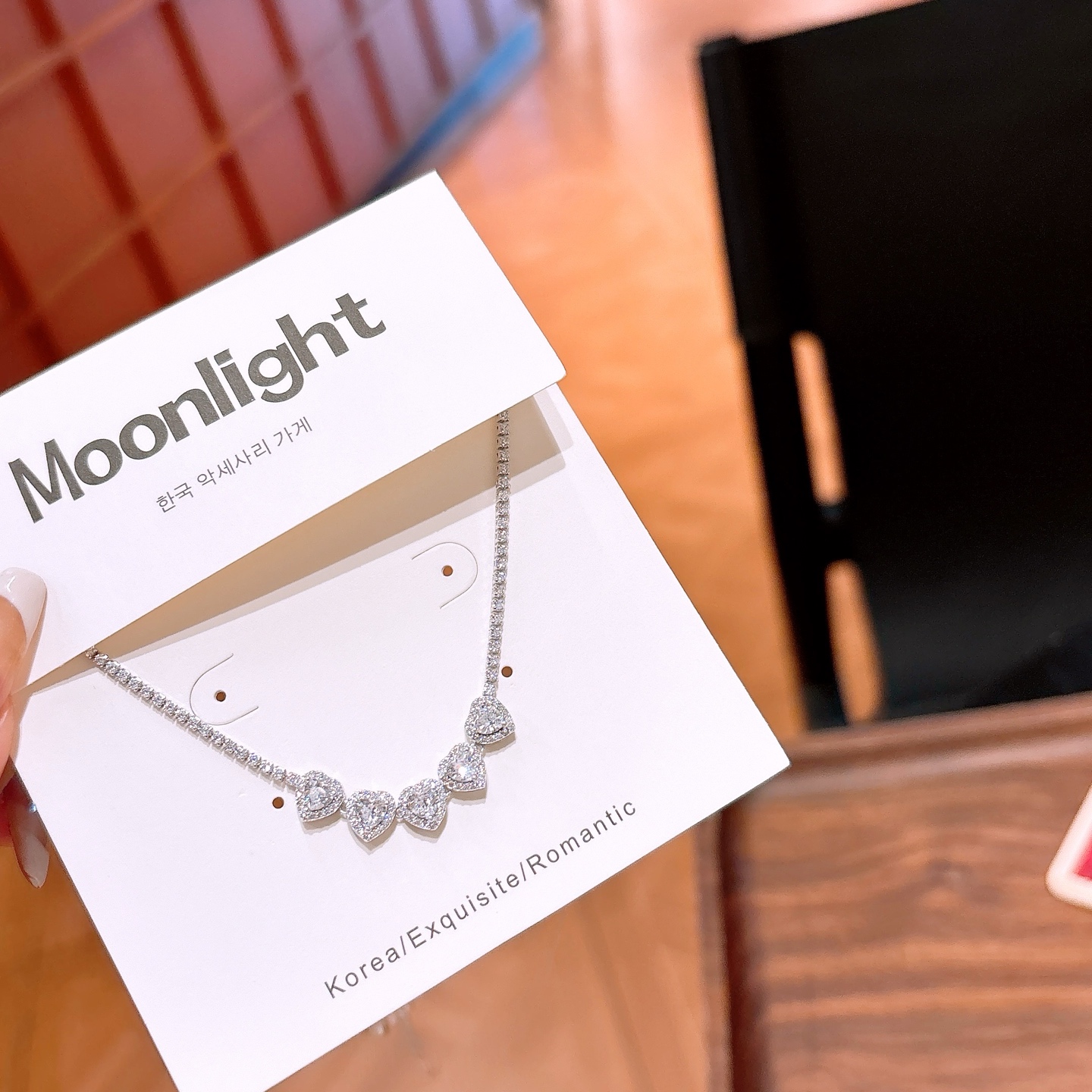 Nickel Free Silver Necklace Delicate Banquet Gold