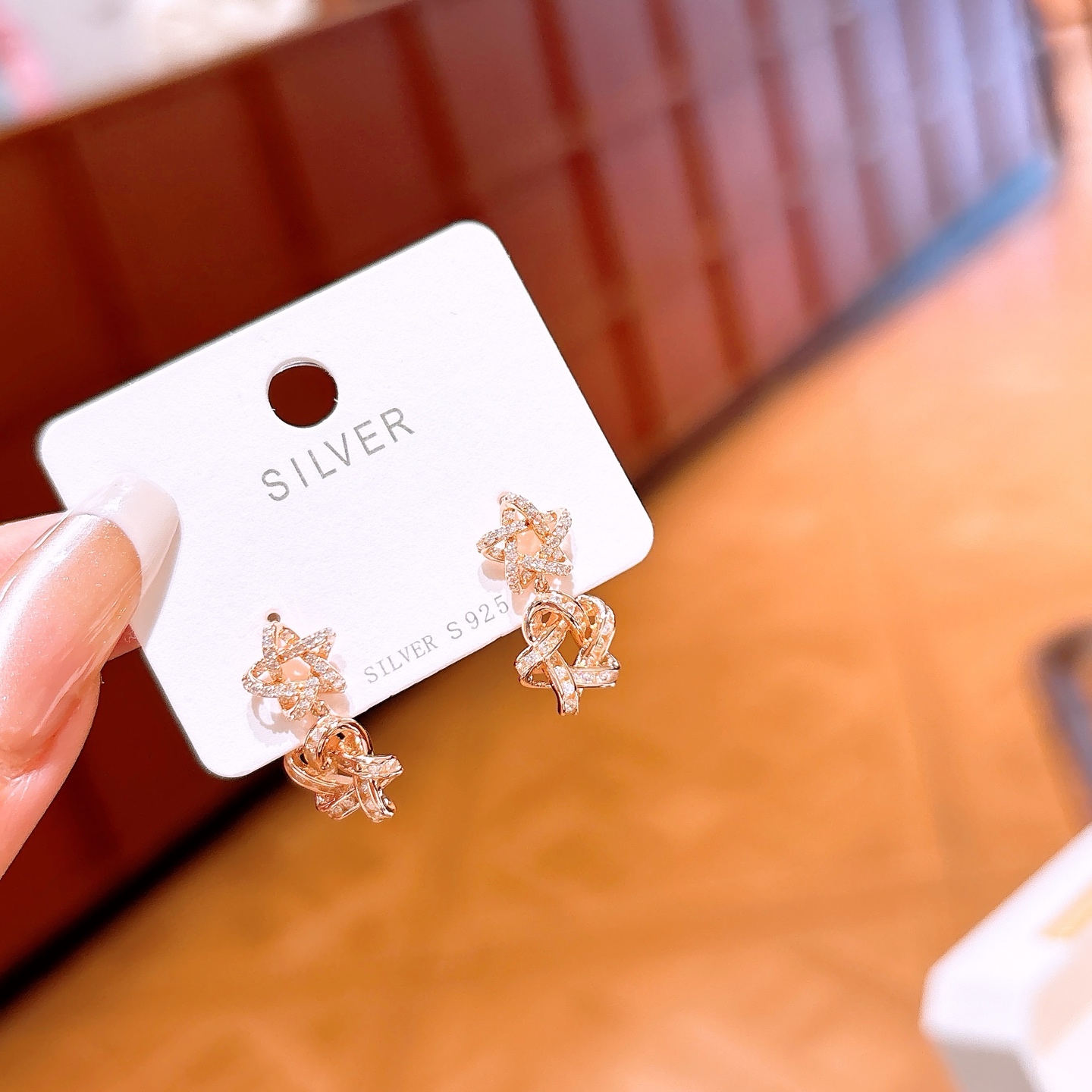 Solid Silver Earrings Lively Gift for Her Silver