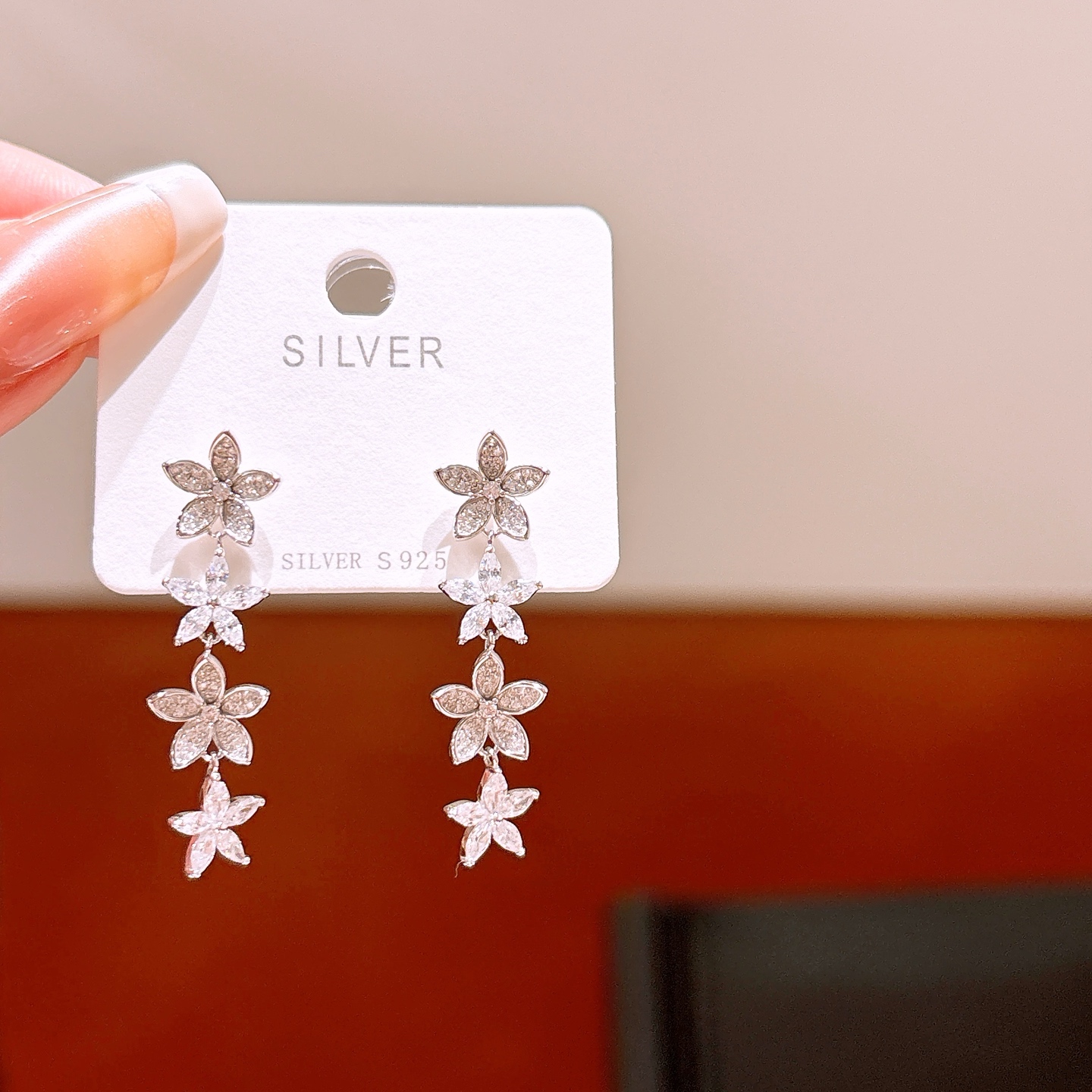 925 Silber Ohrringe Süß Verabredung Silber