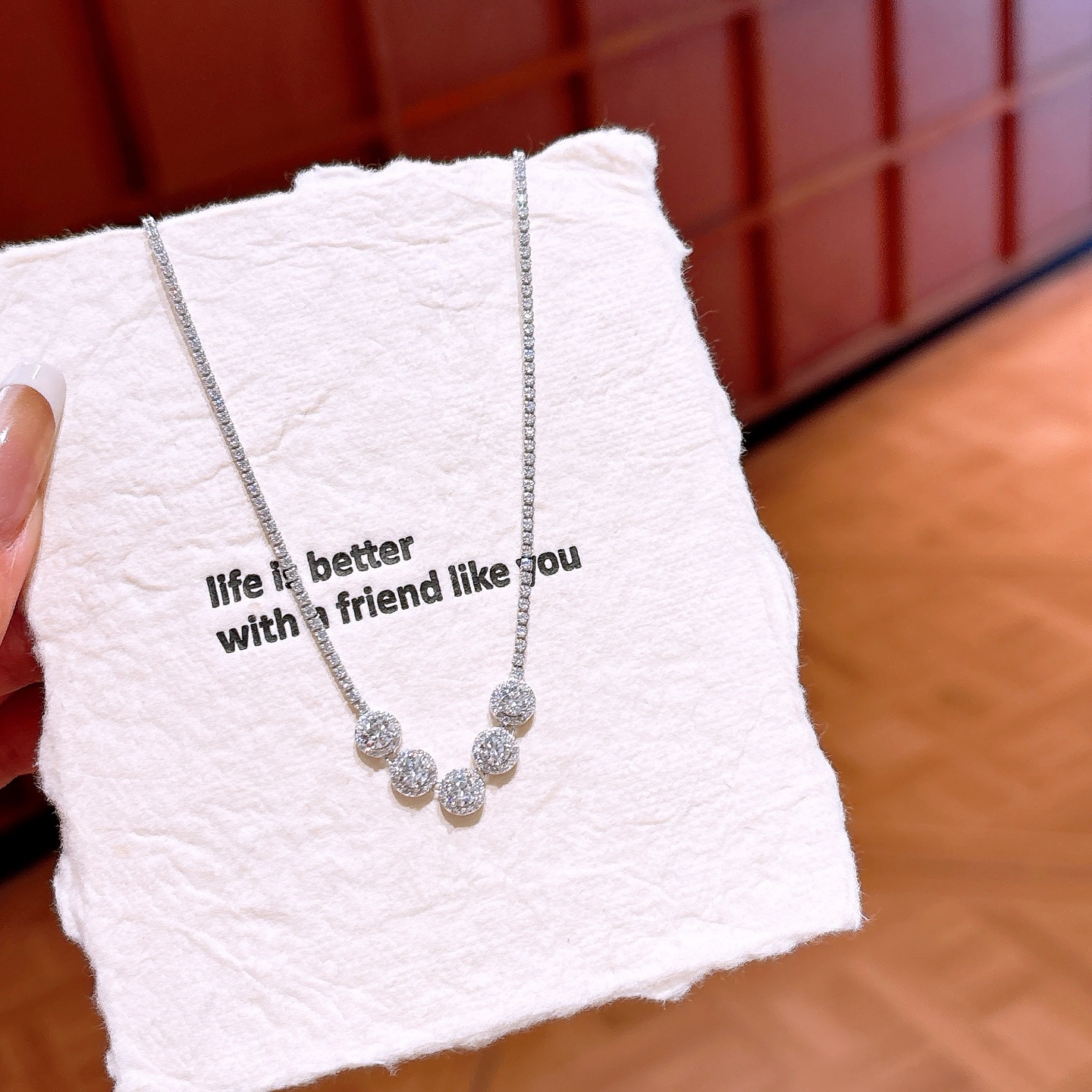 Solid Silver Necklace Intellectual Anniversary Silver