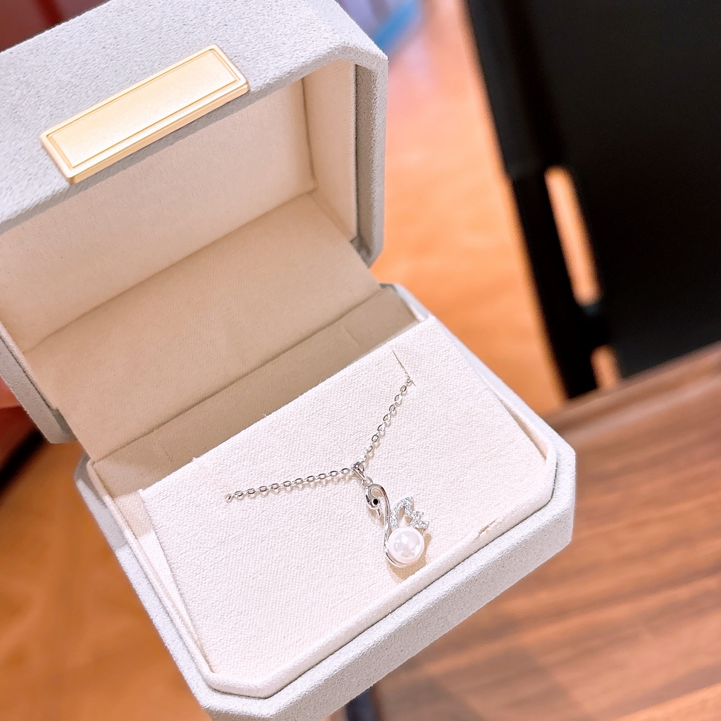 ロマンチック純銀ネックレスゴールド 旅行