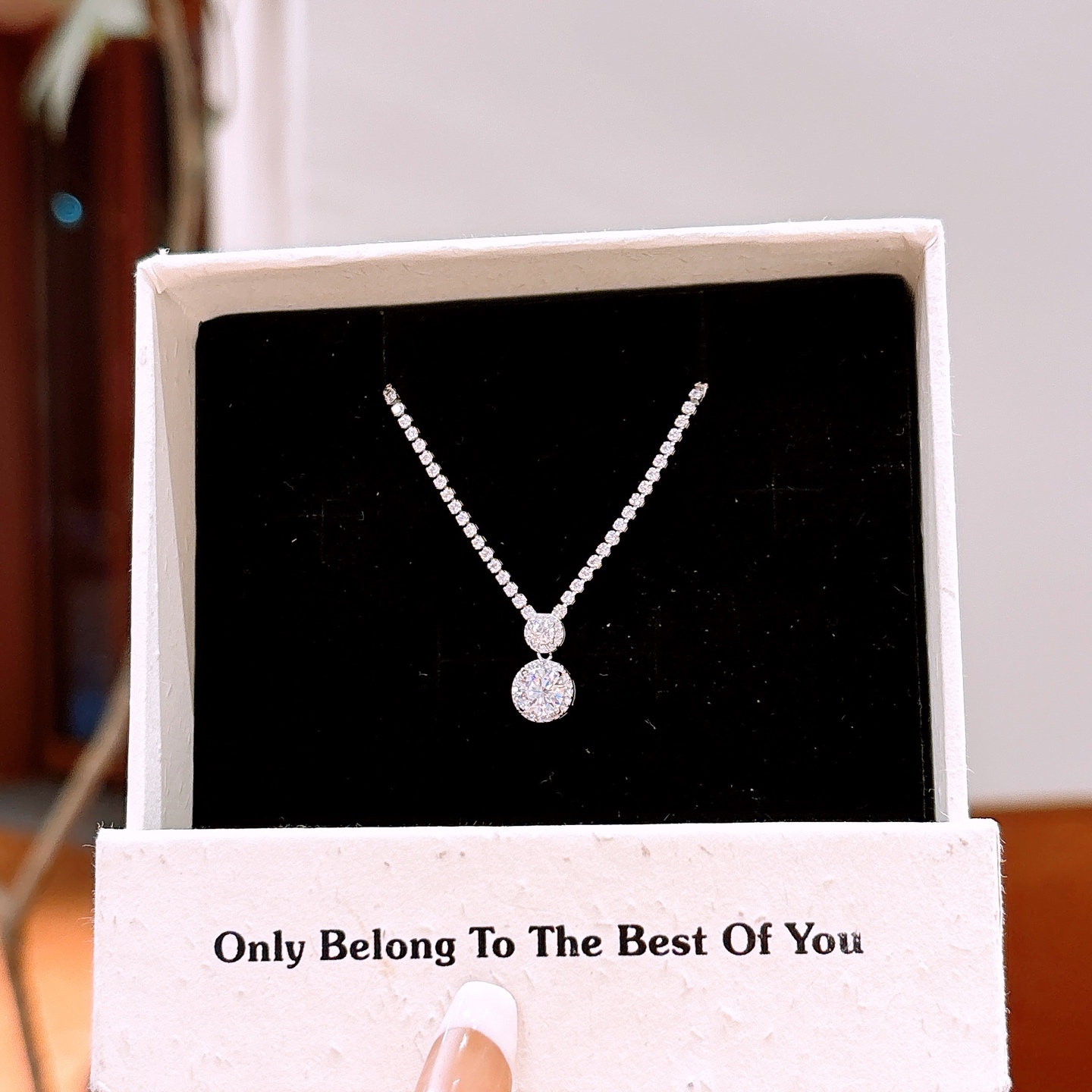 Low Allergy Silver Necklace Delicate Gift for Her Gold