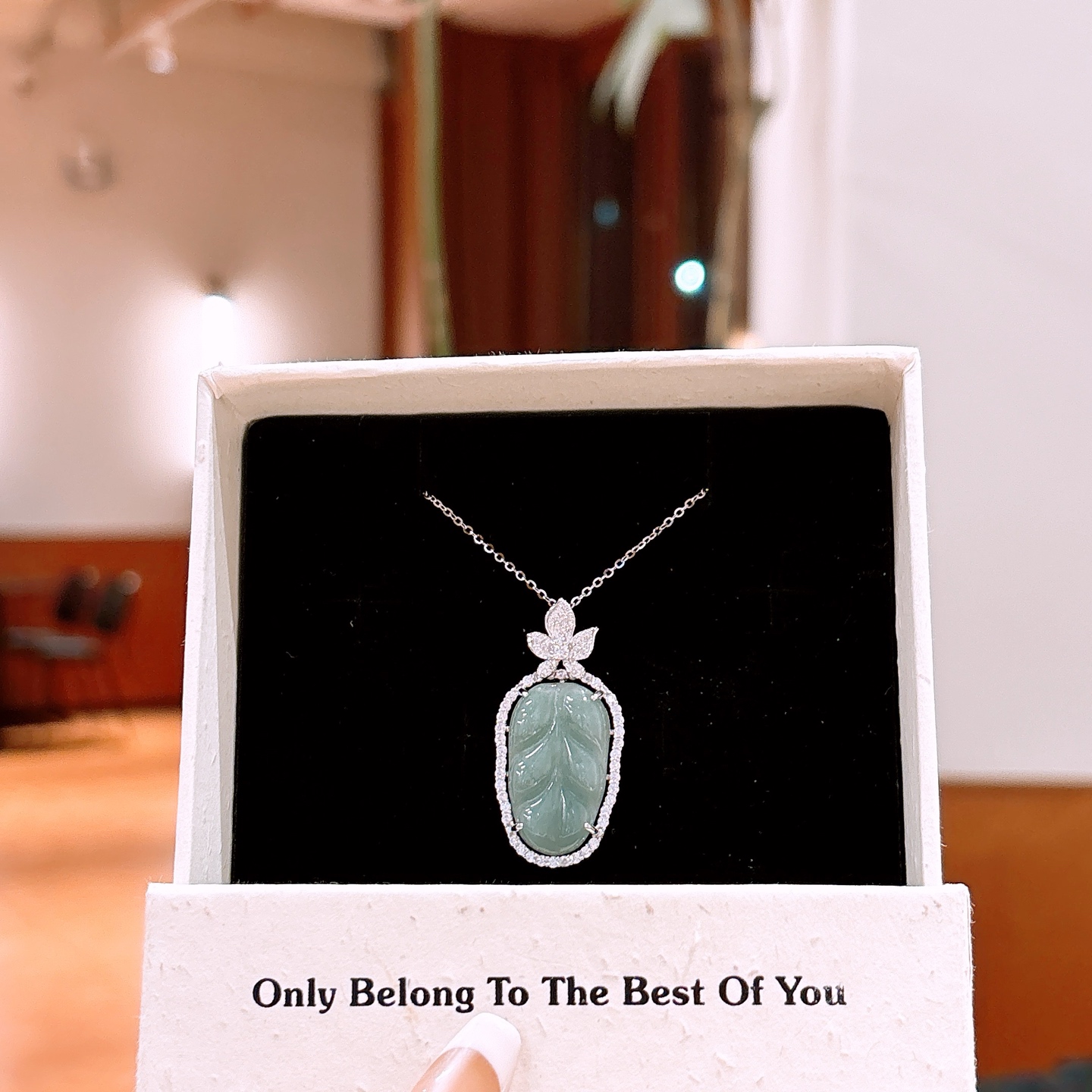 S925 Sterling Silver Jadeite Necklace Vintage Travel Gold