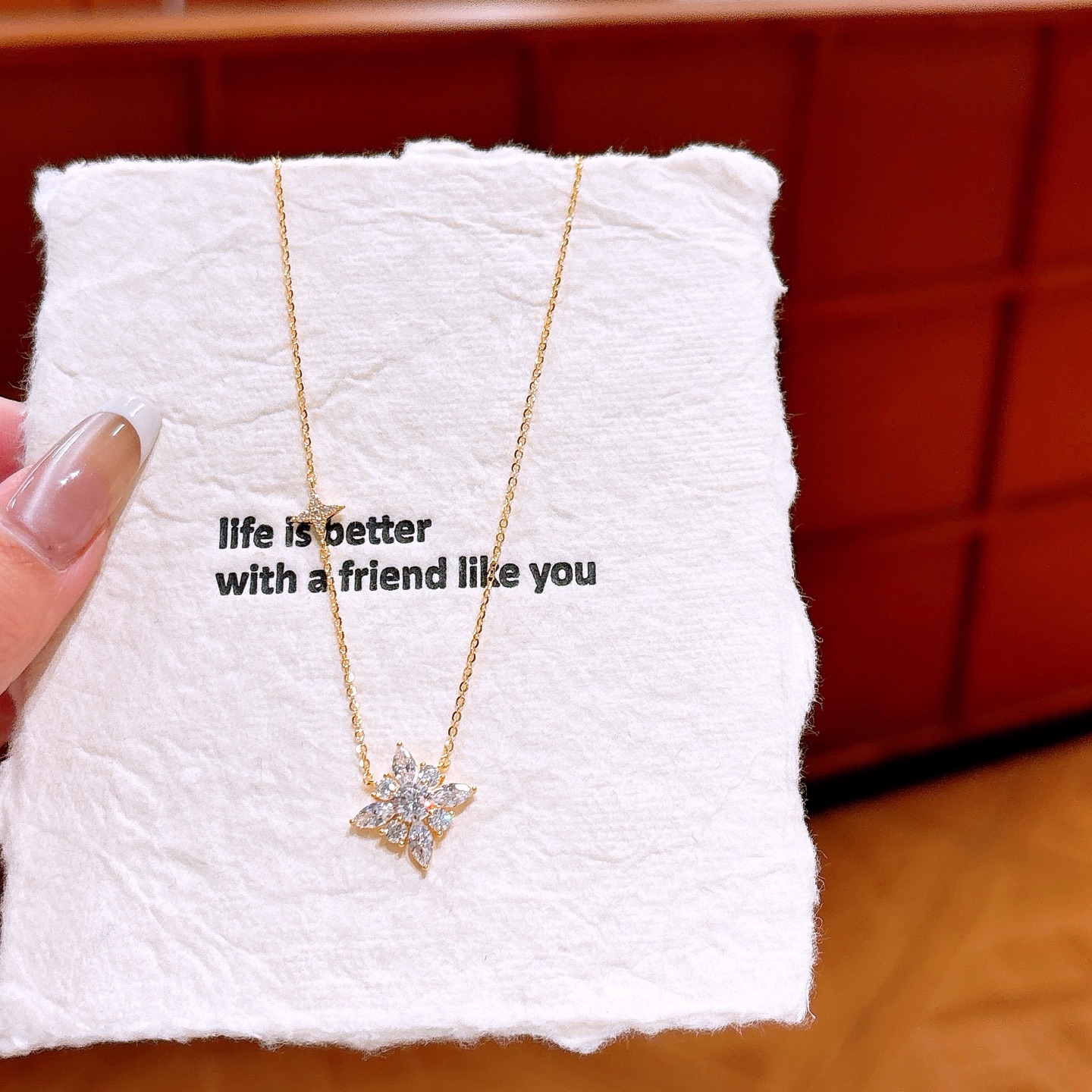 925 Silber Kette Wald Verabredung Gold