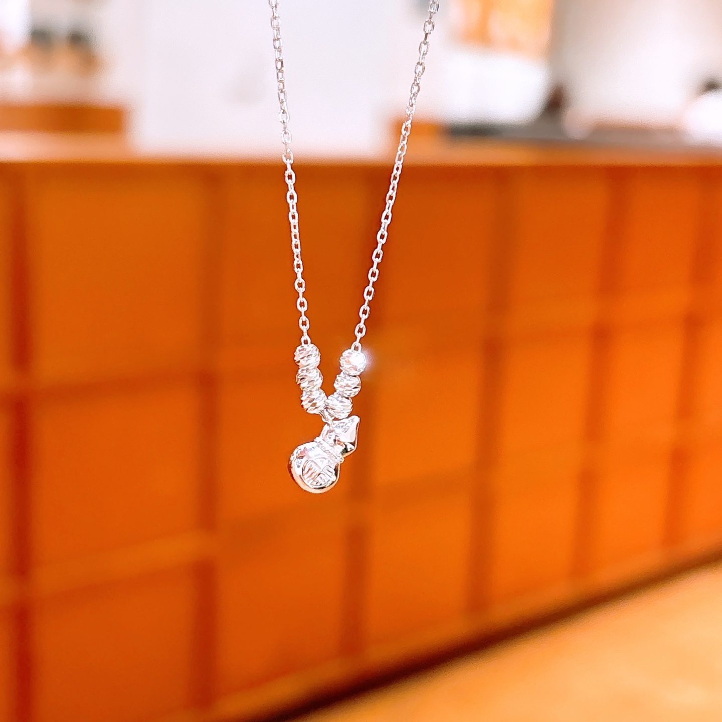 Hypoallergenic Silver Necklace Forest Workplace Silver