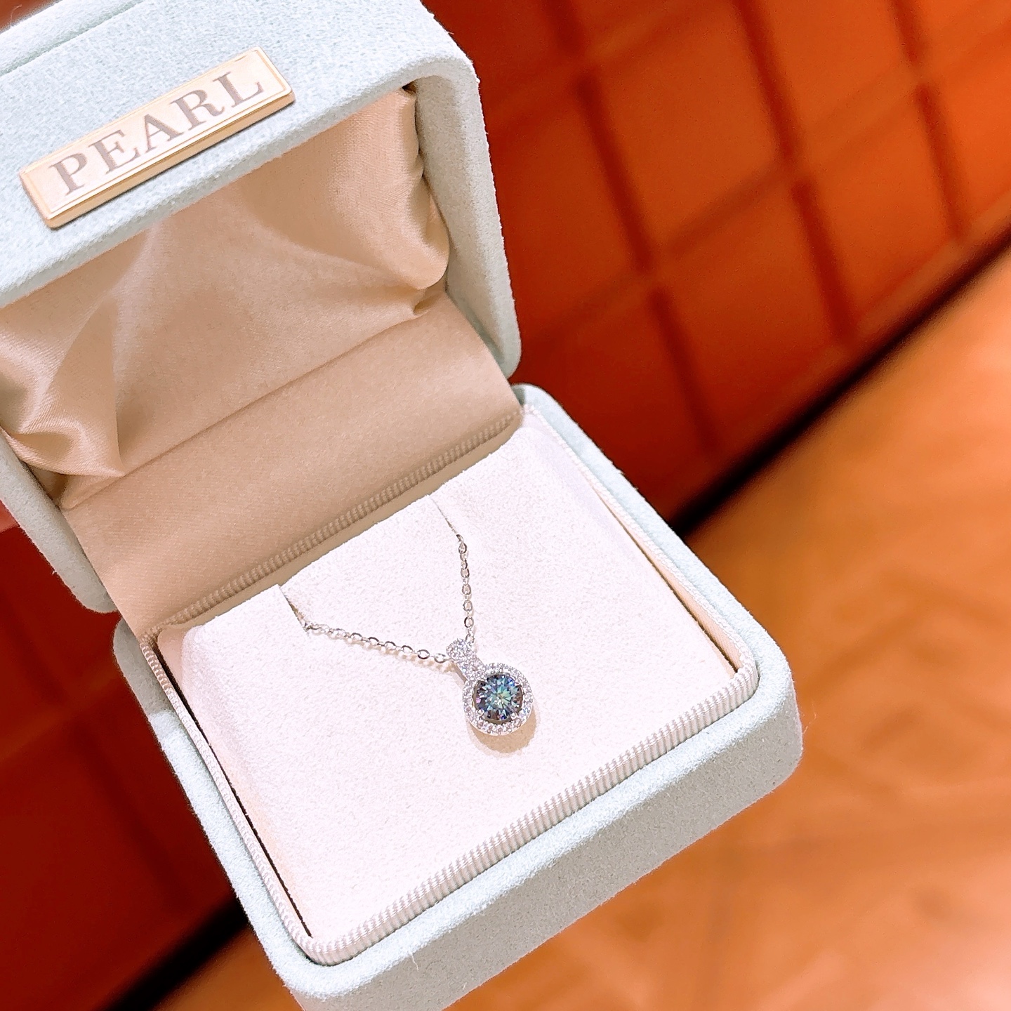 S925 Sterling Silver Moissanite Necklace Ins Style Date Night Gold