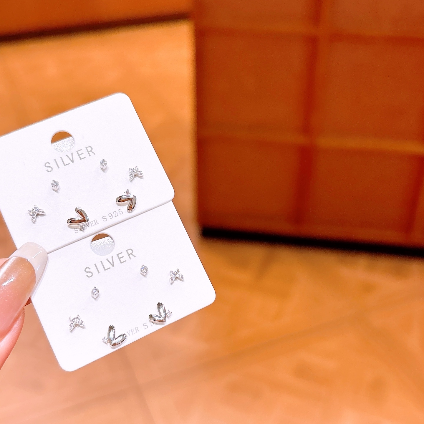 High Polish Silver Earrings Lively Teacher's Day Silver