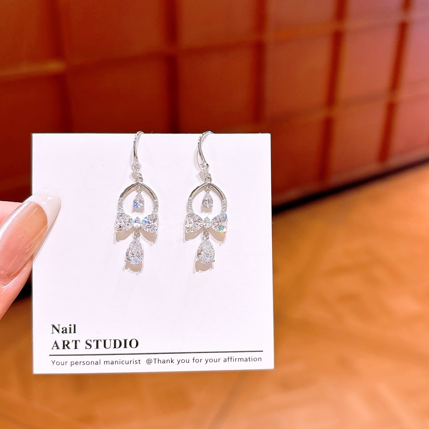 ミニマリスト925シルバードロップ＆スレッドイヤリングシルバー 母の誕生日