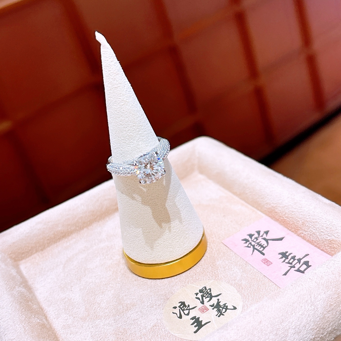 High Polish Silver Moissanite Ring Fashion Annual Party Silver